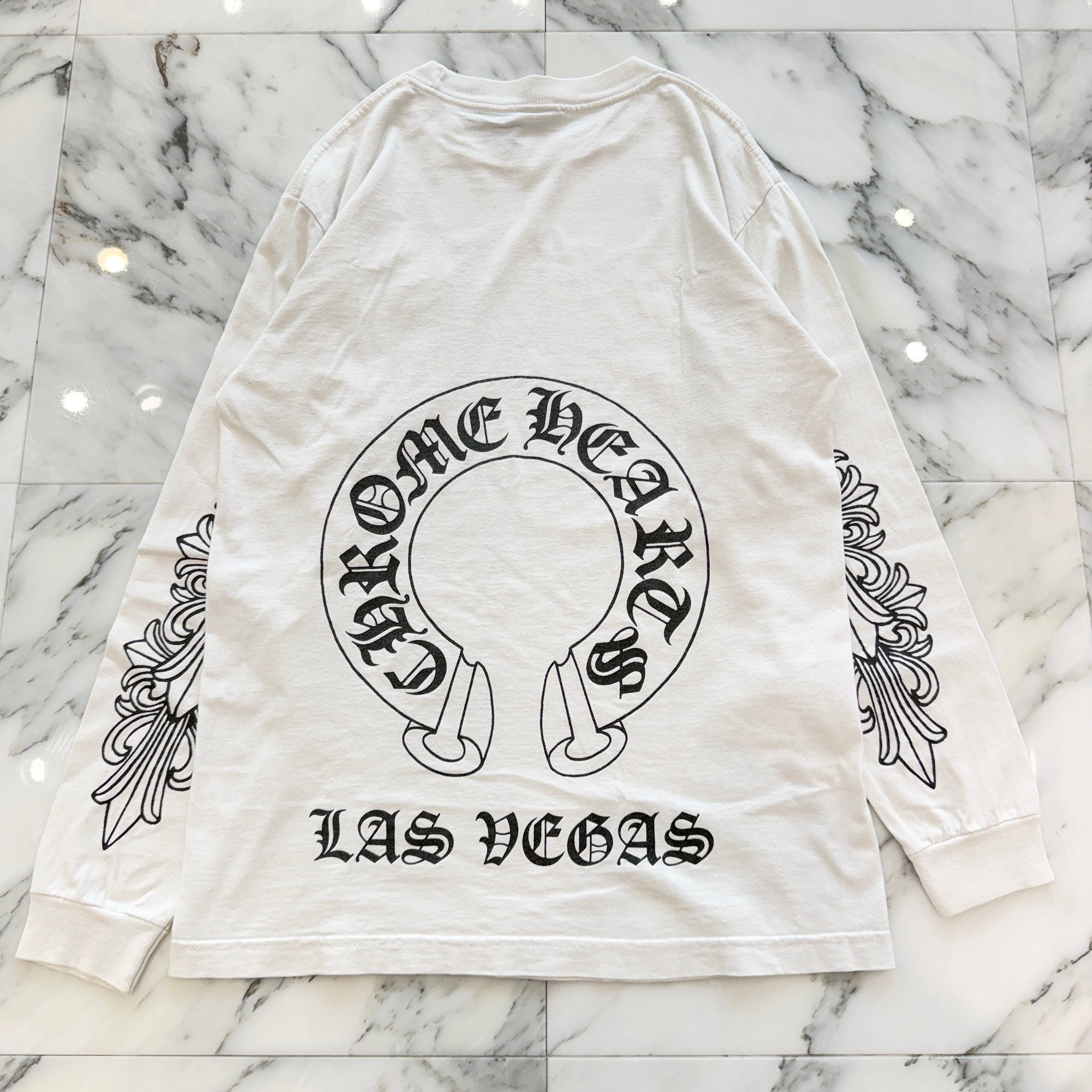 CHROME HEARTS Las Vegas Limited Horseshoe Long Sleeve Tee Size M クロムハーツ ラスベガス限定 ホースシュー ロングスリーブ Tシャツ サイズM