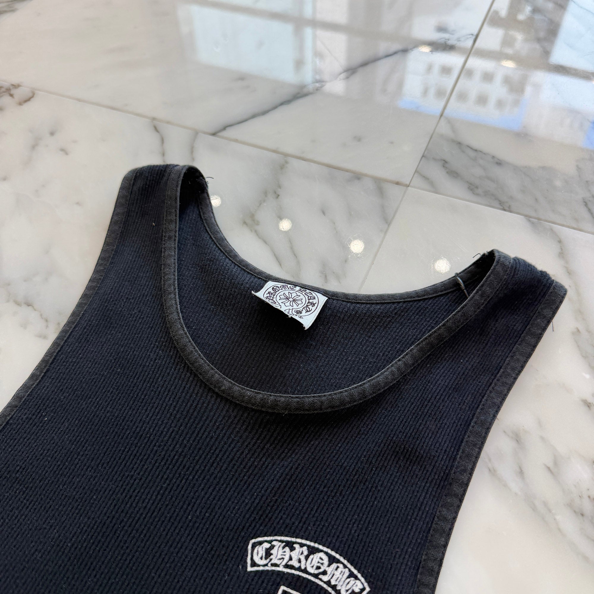 CHROME HEARTS T Bar Logo Back Celtic Cross Tank Top Size M クロムハーツ Tバーロゴ バック ケルティッククロス タンクトップ サイズM