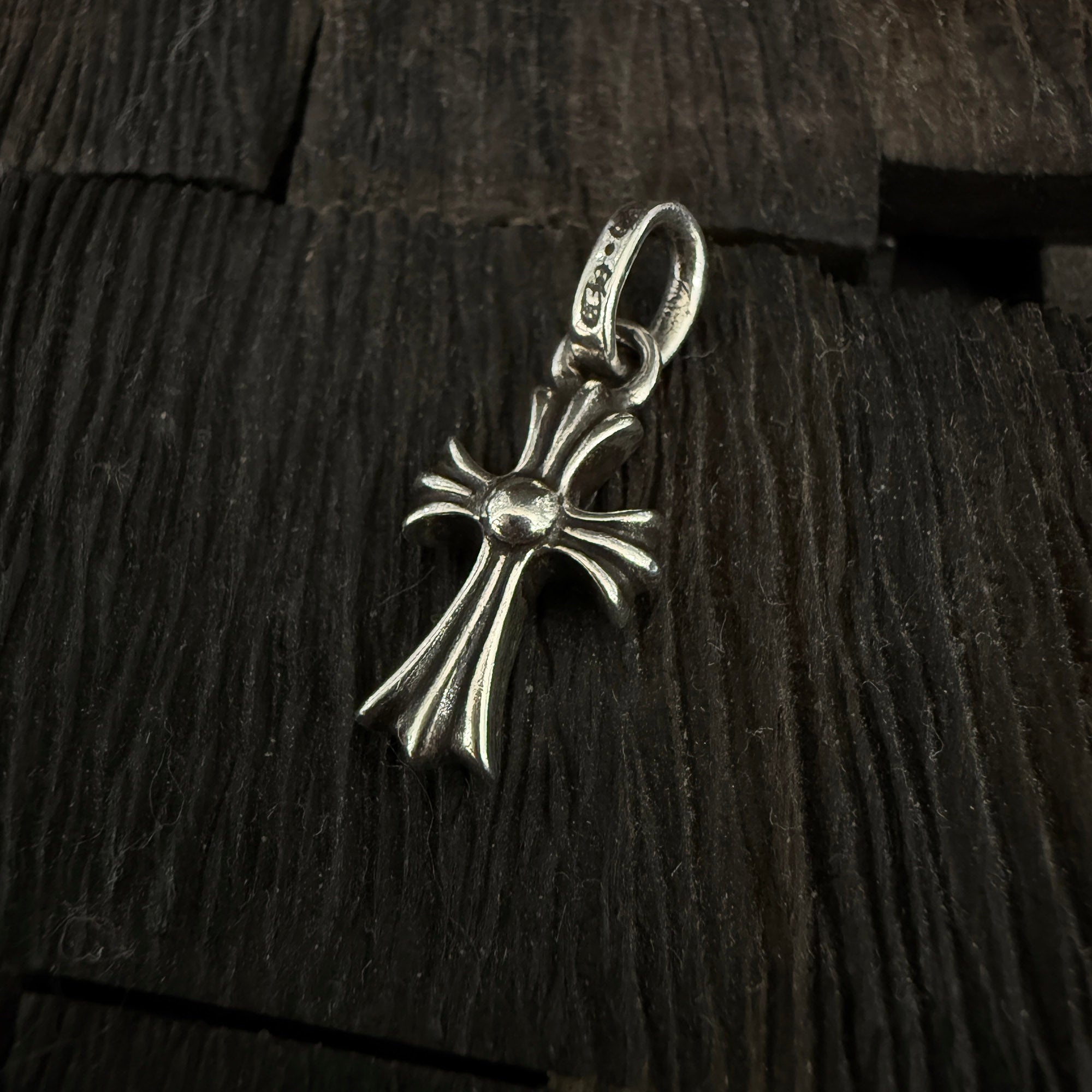 CHROME HEARTS CH Cross Baby Fat Charm Pave Diamond クロムハーツ CHクロス ベビーファット チャーム パヴェダイヤモンド