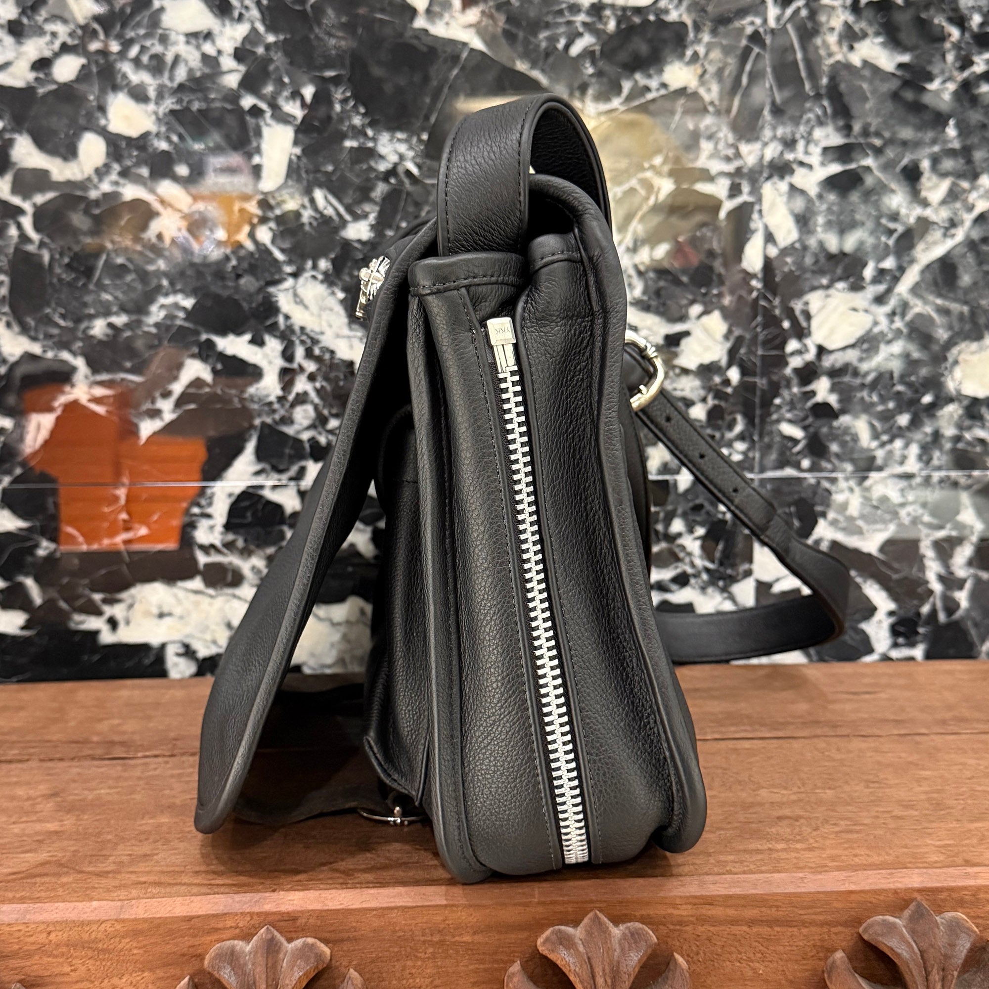 CHROME HEARTS Small Gunslinger Messenger Leather Shoulder Bag クロムハーツ スモール ガンスリンガー メッセンジャー レザー ショルダーバッグ