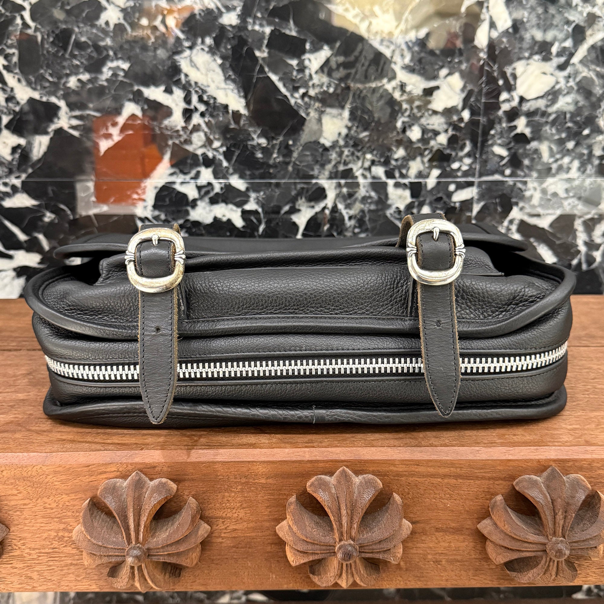CHROME HEARTS Small Gunslinger Messenger Leather Shoulder Bag クロムハーツ スモール ガンスリンガー メッセンジャー レザー ショルダーバッグ