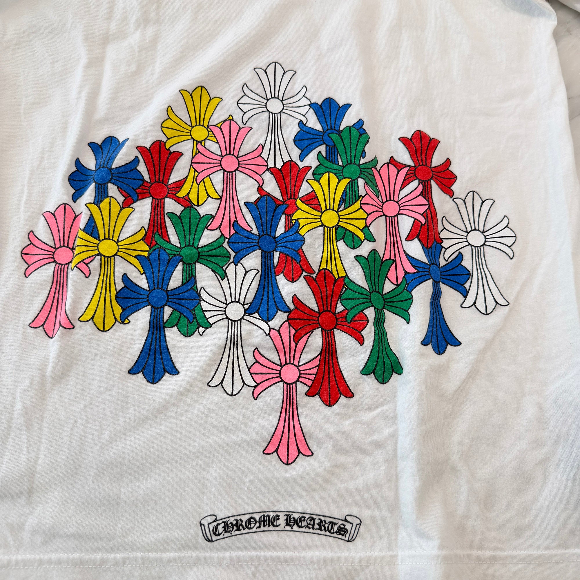 CHROME HEARTS MLTCOL CEM CRS Tee Size M クロムハーツ マルチカラー セメタリークロス Tシャツ サイズM