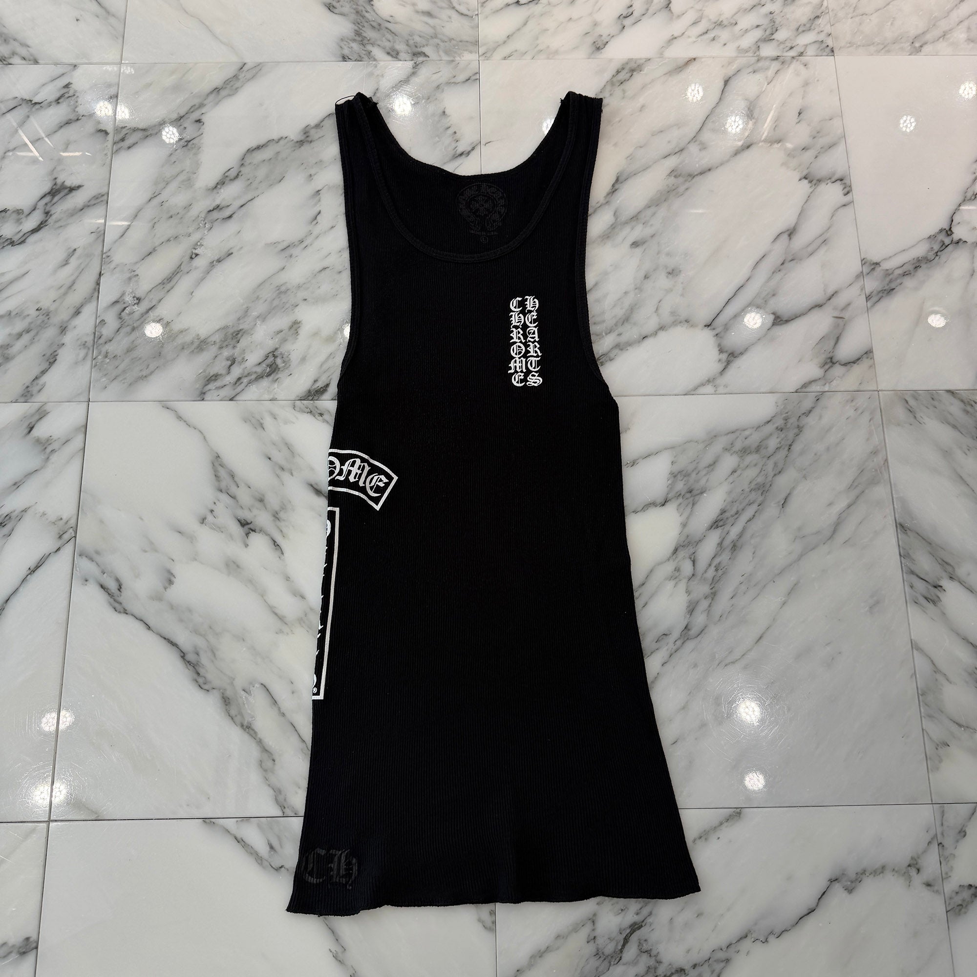 CHROME HEARTS Vertical Side Logo Tank Top Size L クロムハーツ ヴァーティカル サイドロゴ タンクトップ サイズL