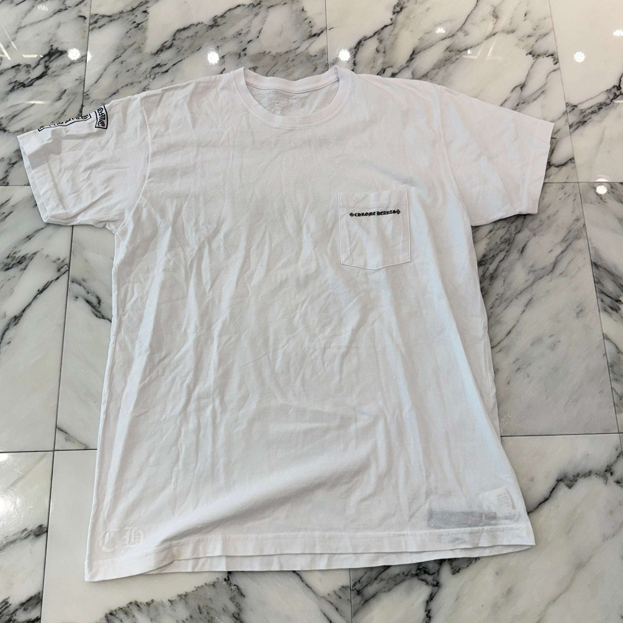 CHROME HEARTS Scroll Logo Back Fuck You Print Tee Size XL クロムハーツ スクロールロゴ バック ファックユー プリントTシャツ サイズXL