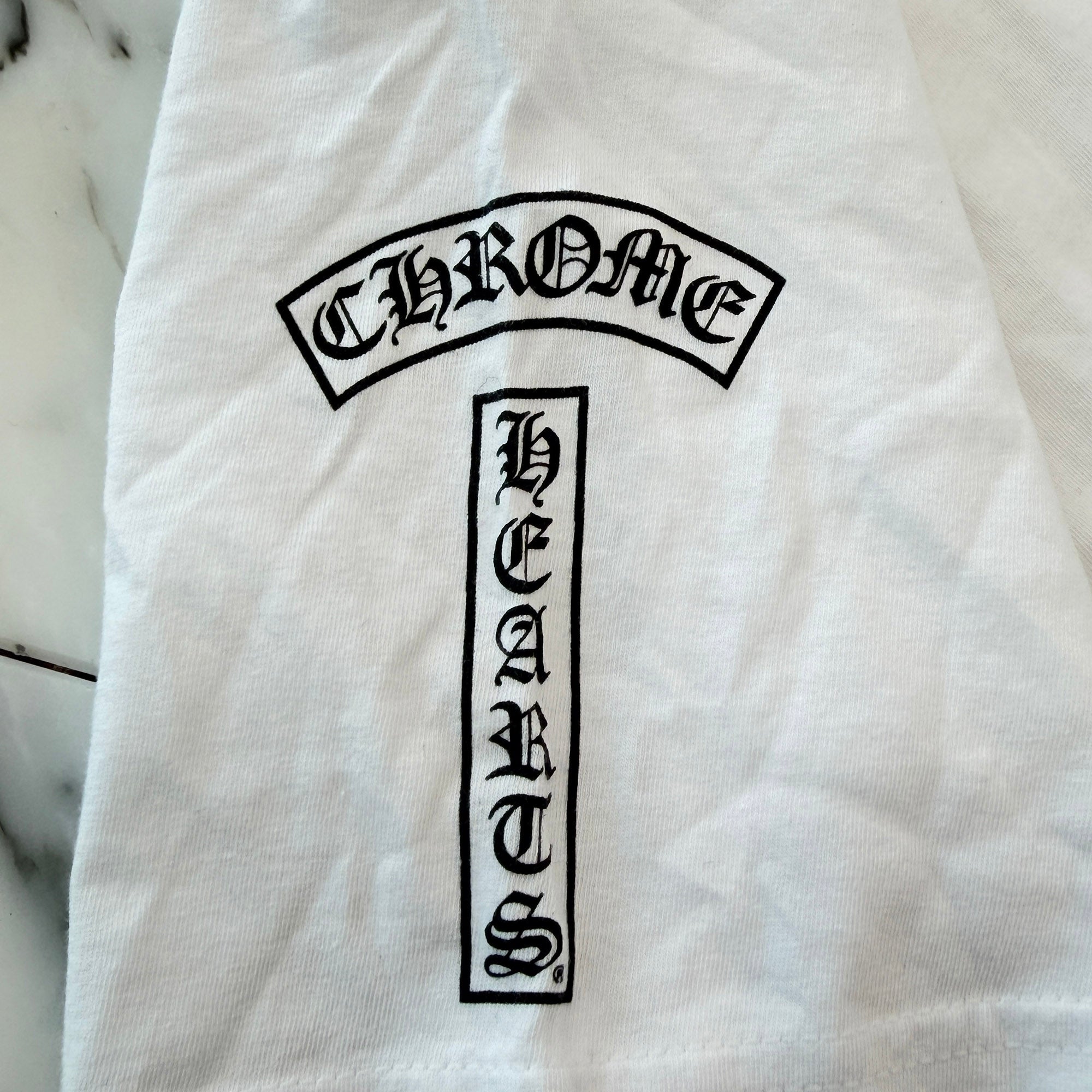 CHROME HEARTS Scroll Logo Back Fuck You Print Tee Size XL クロムハーツ スクロールロゴ バック ファックユー プリントTシャツ サイズXL