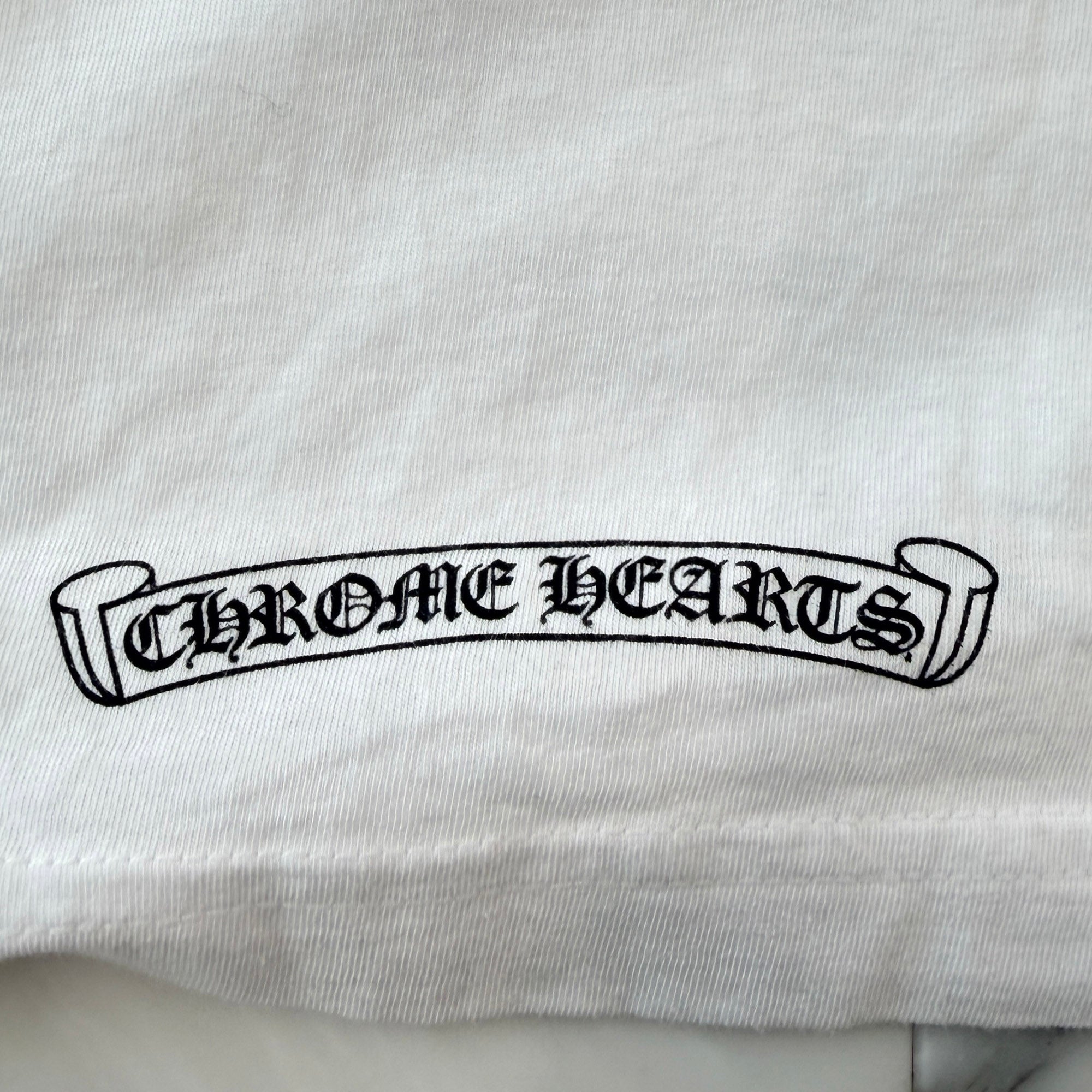 CHROME HEARTS Scroll Logo Back Fuck You Print Tee Size XL クロムハーツ スクロールロゴ バック ファックユー プリントTシャツ サイズXL