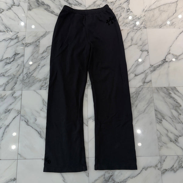CHROME HEARTS Y NOT Cemetery Cross Flock Patch Sweat Pants Size M クロムハーツ ワイノット セメタリークロス フロッキーパッチ スウェットパンツ サイズM
