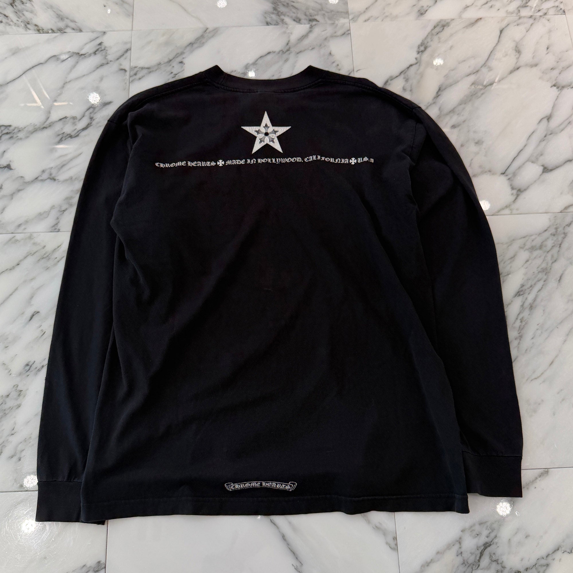 CHROME HEARTS Made In Hollywood CH Star Long Sleeve Tee Size L クロムハーツ メイドインハリウッド CHスター ロングスリーブTシャツ サイズL