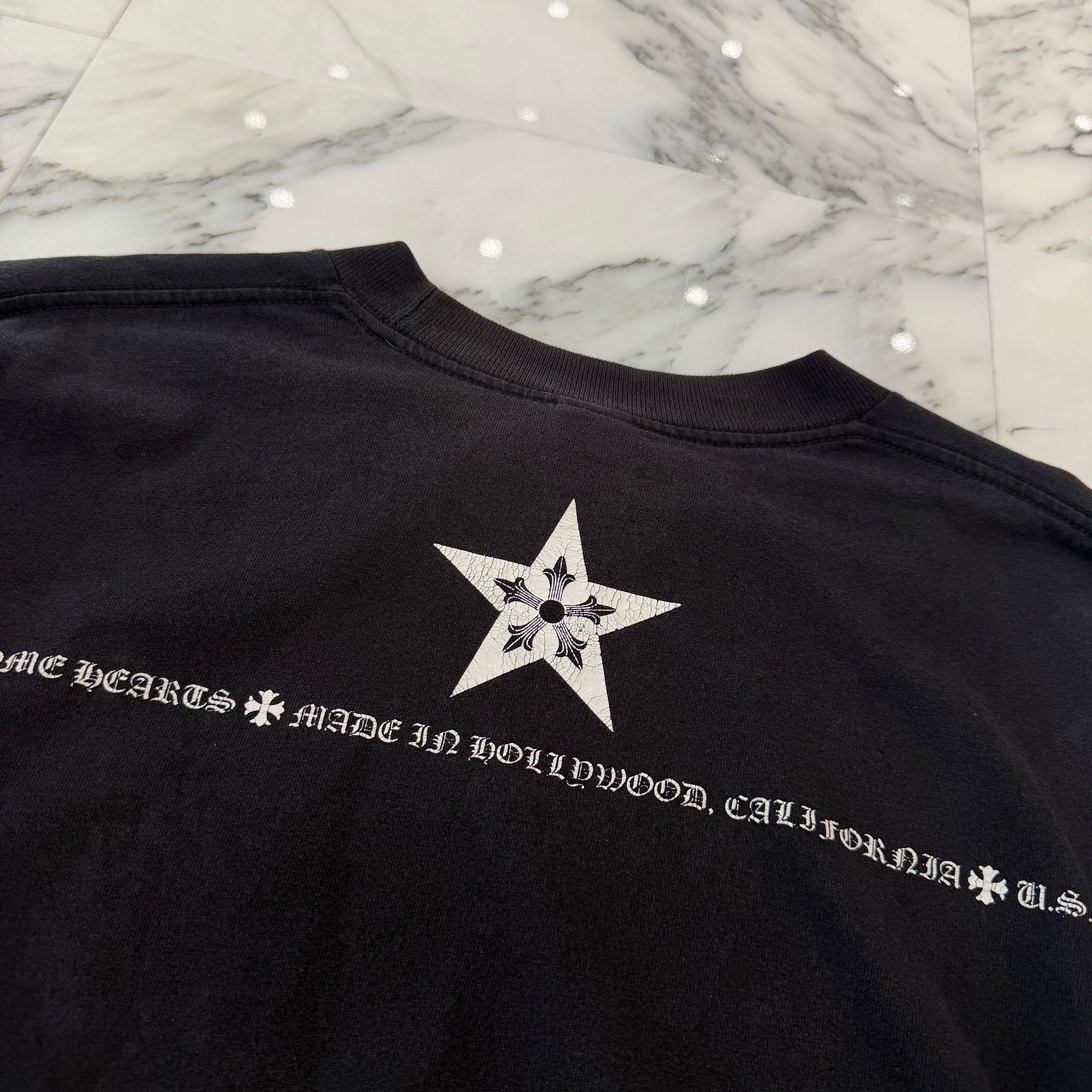 CHROME HEARTS Made In Hollywood CH Star Long Sleeve Tee Size L クロムハーツ メイドインハリウッド CHスター ロングスリーブTシャツ サイズL