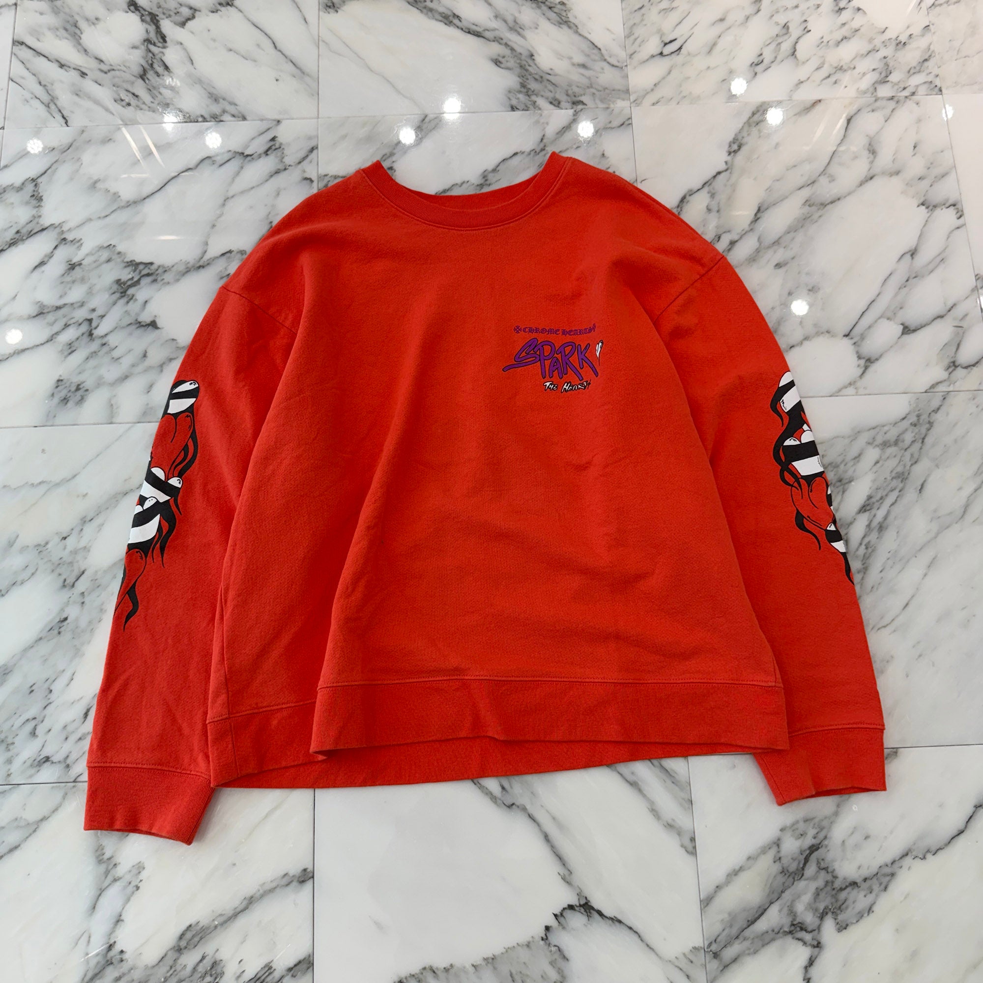 CHROME HEARTS × MATTY BOY 2023SS Sadistic Lipstick Sweatshirt Size XXL クロムハーツ×マッティボーイ サディスティックリップスティック クルーネックスウェットシャツ サイズ XXL