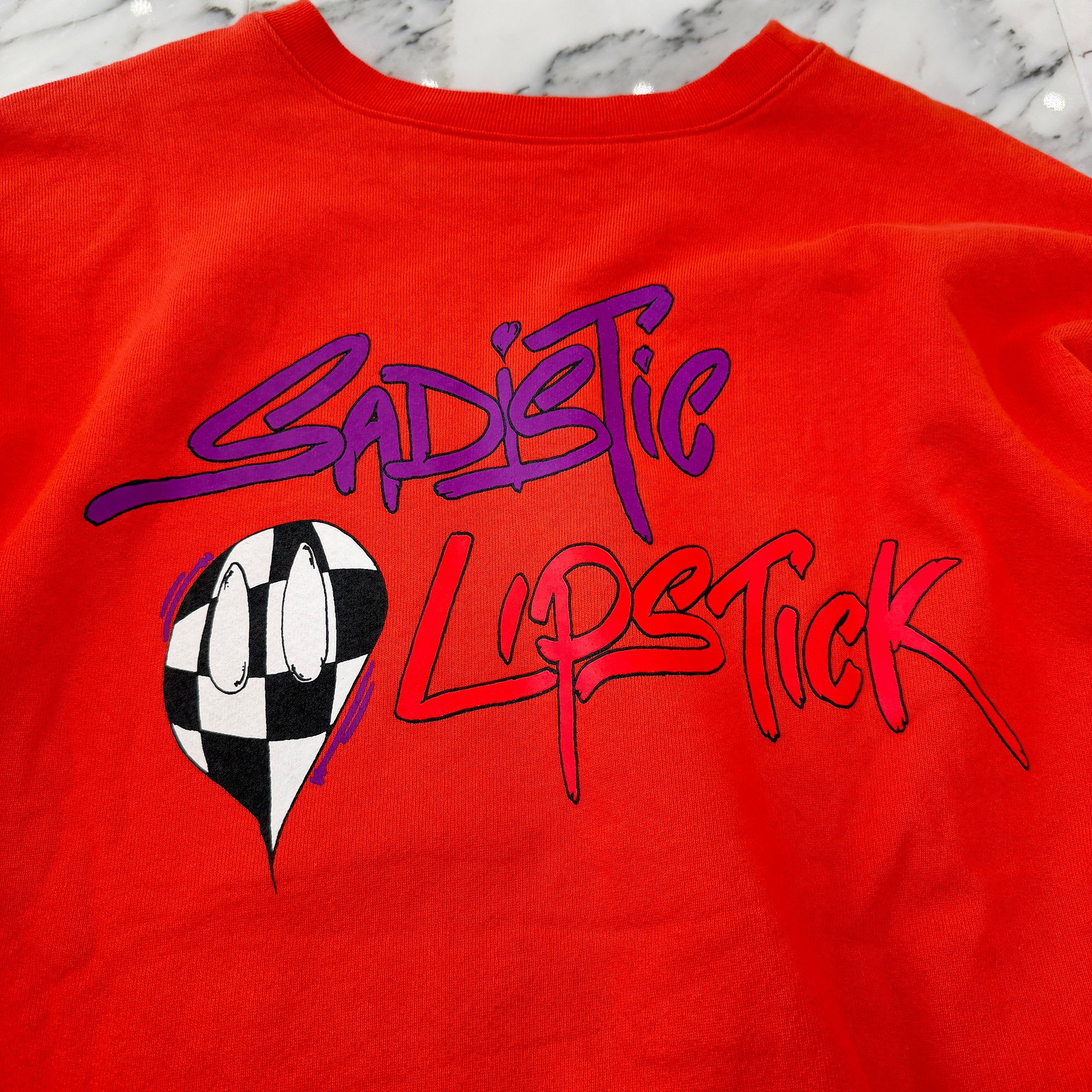 CHROME HEARTS × MATTY BOY 2023SS Sadistic Lipstick Sweatshirt Size XXL クロムハーツ×マッティボーイ サディスティックリップスティック クルーネックスウェットシャツ サイズ XXL