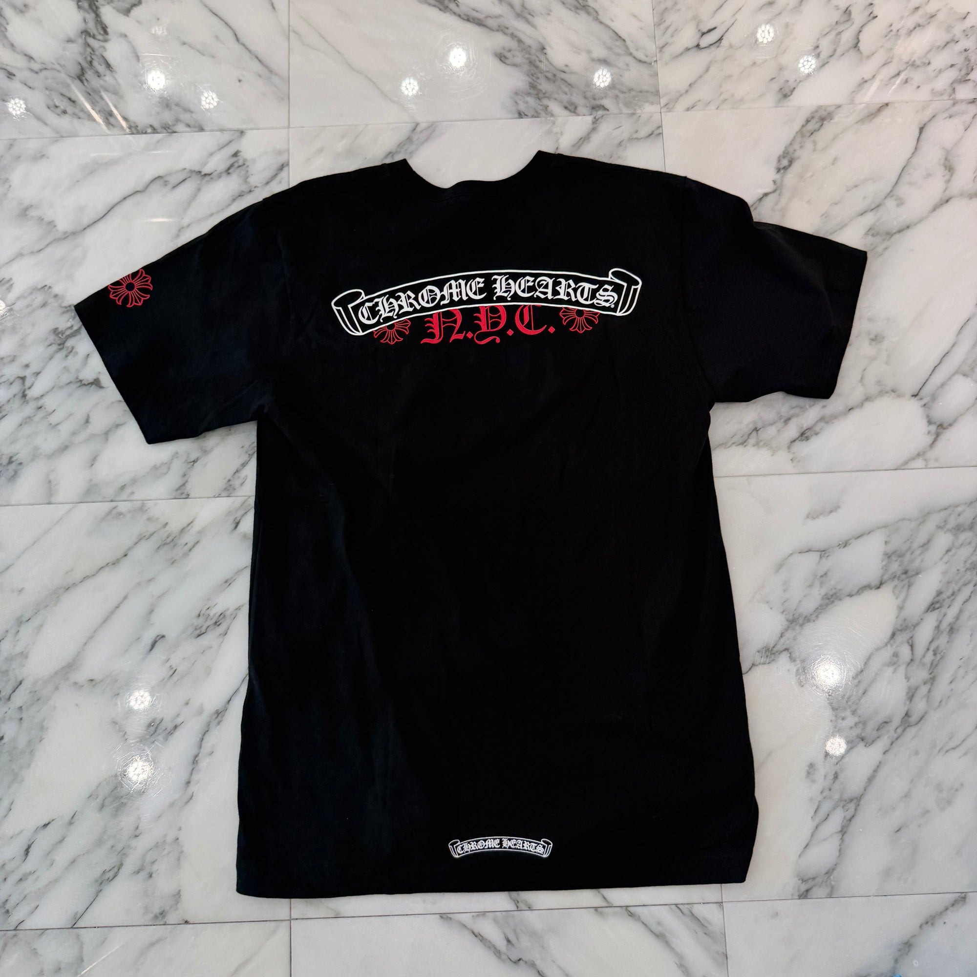 CHROME HEARTS New York Limited Back Scroll Tee Size M クロムハーツ ニューヨーク限定 バックスクロール Tシャツ サイズM