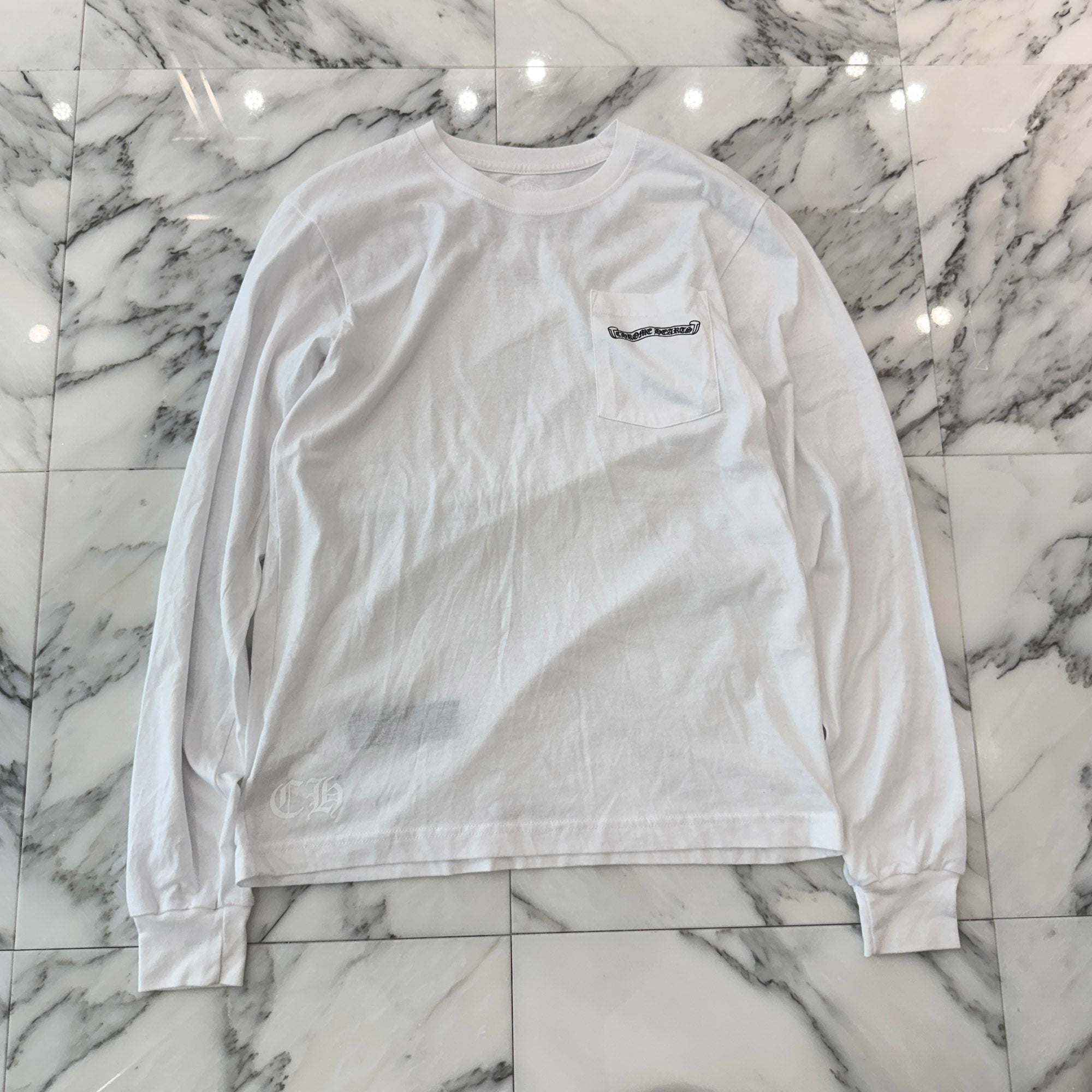 CHROME HEARTS Back Arch Logo USA Long Sleeve Tee Size M クロムハーツ バックアーチロゴ USA ロングスリーブTシャツ サイズM