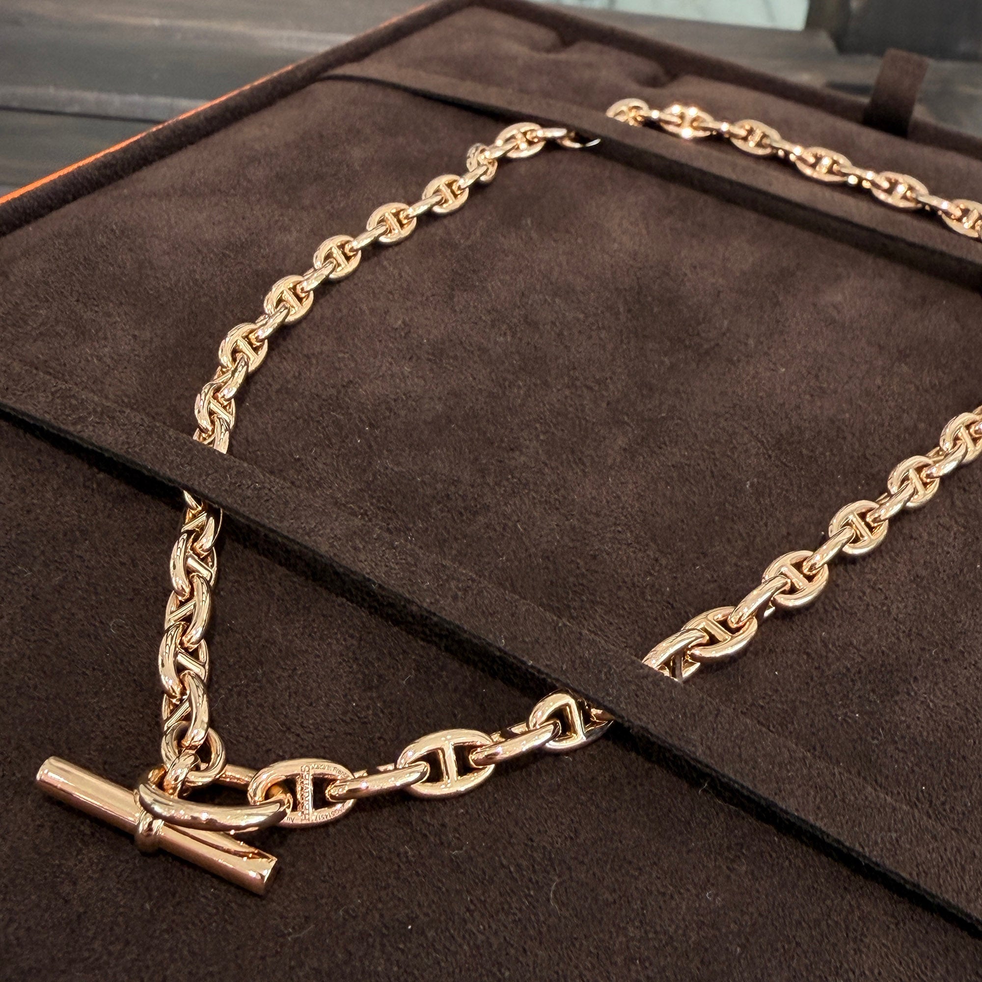 HERMES Au750 PG Chaine d’Ancre Necklace TPM エルメス Au750 PG シェーヌダンクル ネックレス TPM