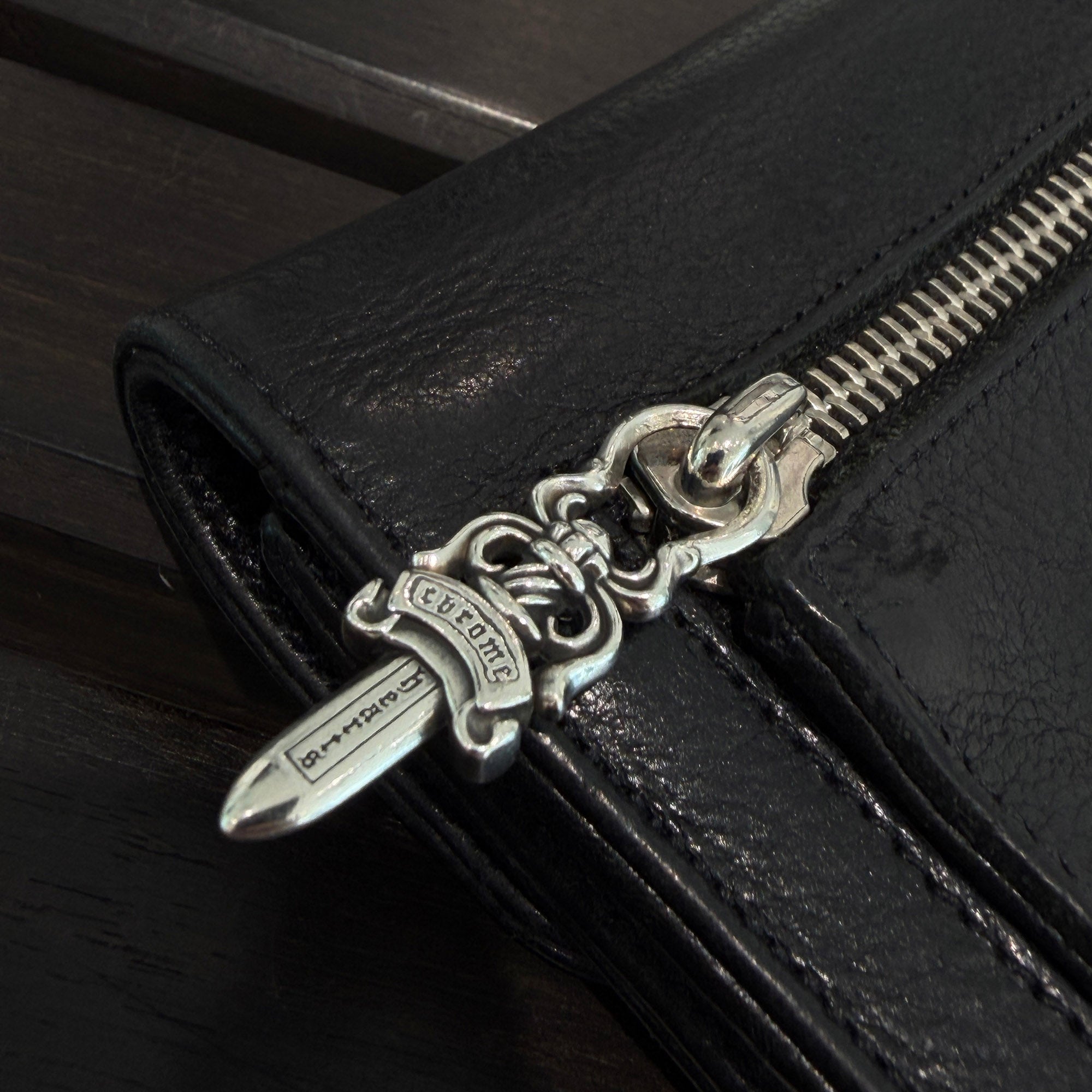 CHROME HEARTS Wave Mini Cross Ball Wallet クロムハーツ ウェーブ ミニ クロスボール ウォレット