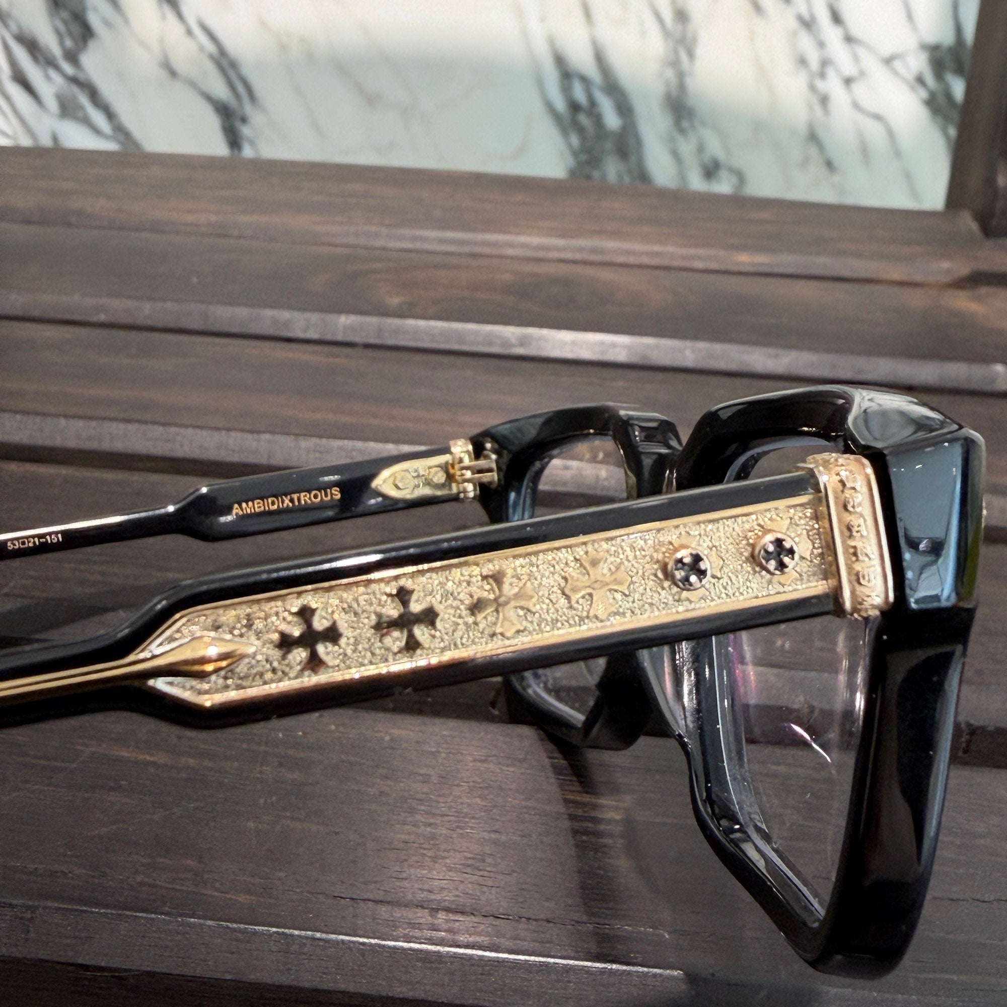 CHROME HEARTS AMBIDIXTROUS Sunglasses Size 53口21-151 クロムハーツ アンビデクストラス サングラス サイズ53口21-151