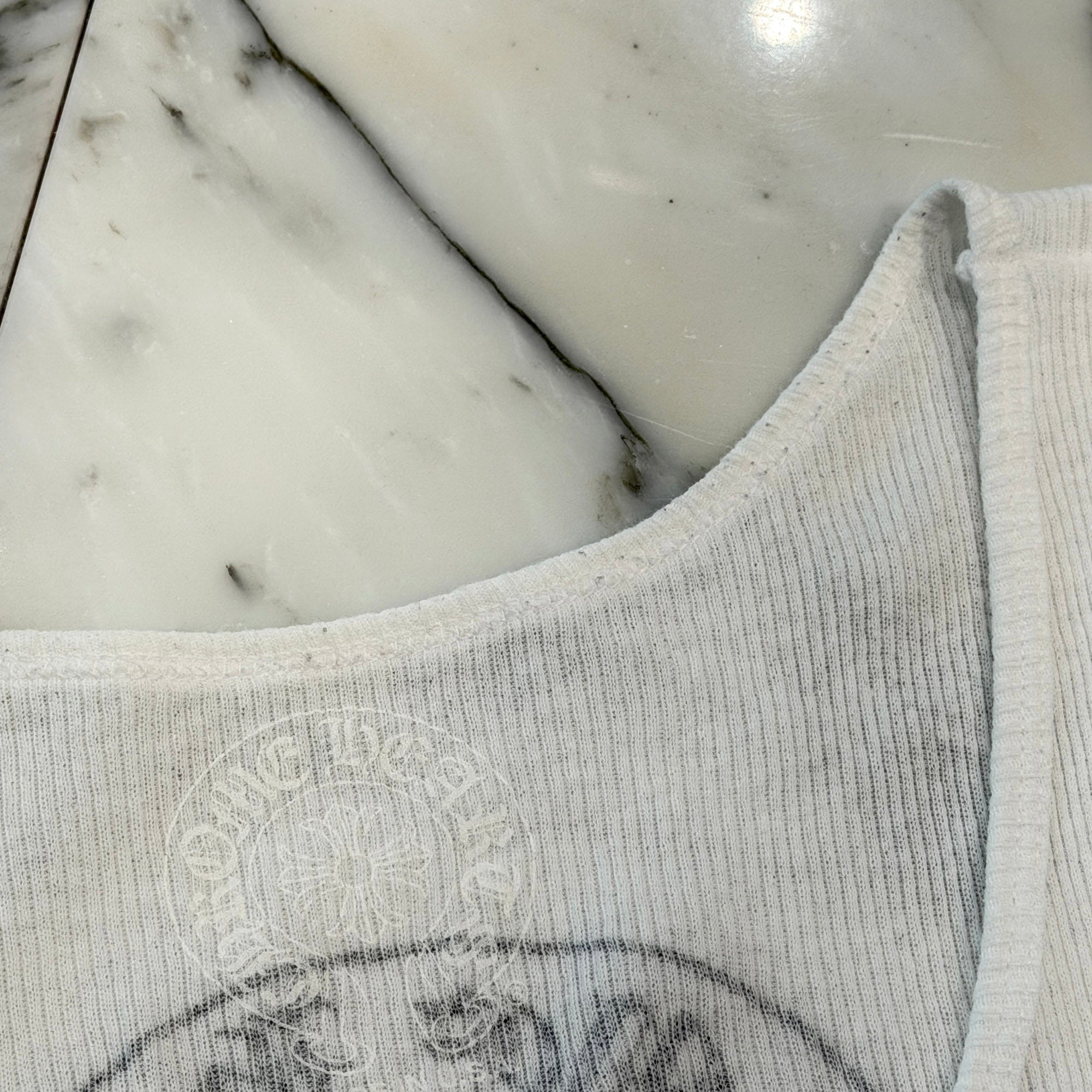 CHROME HEARTS Horseshoe Rib Tank Top Size L クロムハーツ ホースシュー リブ タンクトップ サイズL