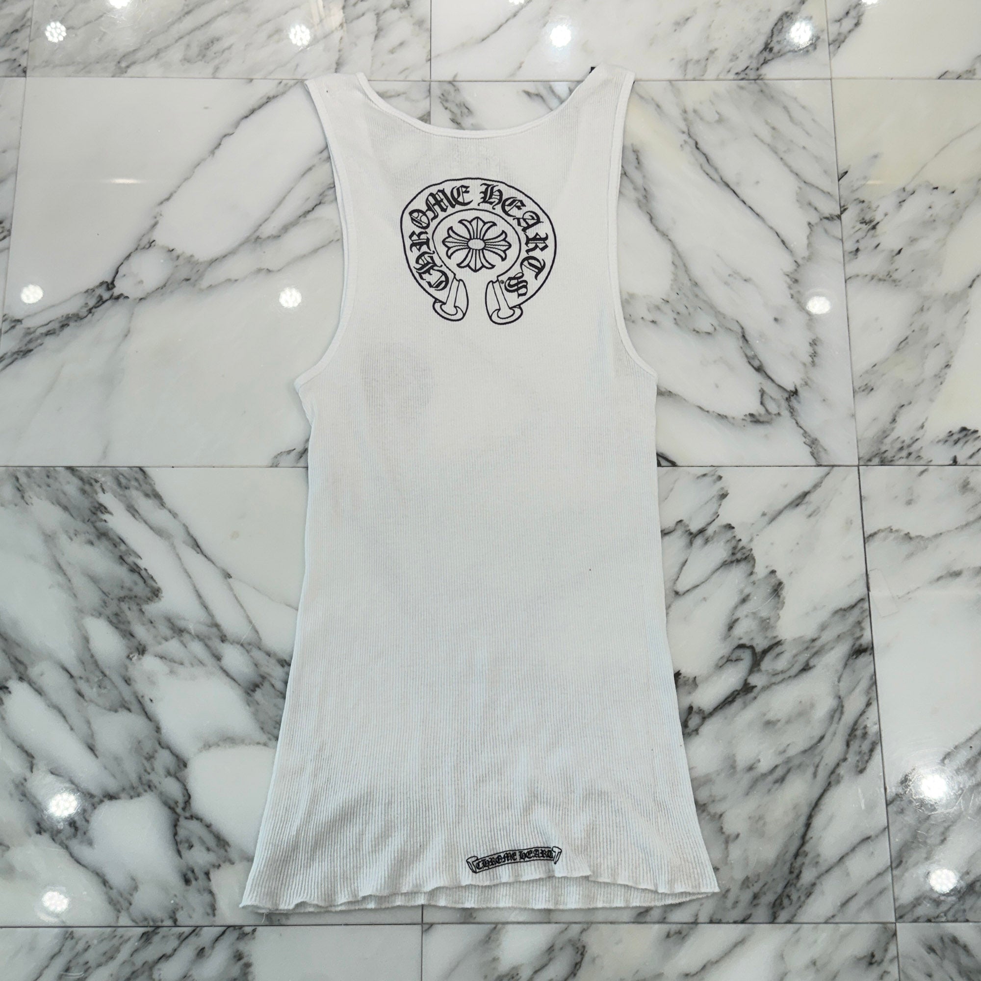 CHROME HEARTS Horseshoe Rib Tank Top Size L クロムハーツ ホースシュー リブ タンクトップ サイズL