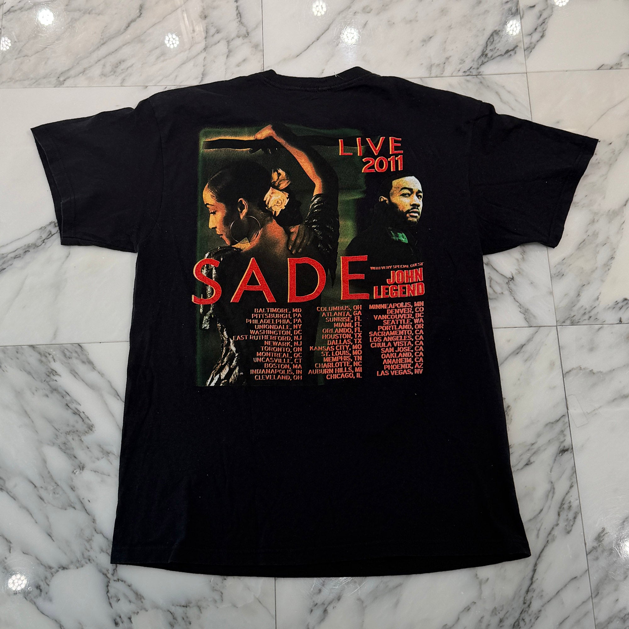 Vintage 00's Sade "Sade Live Tour 2011" Official S/S Tee ヴィンテージ 00's シャーデー "シャーデー ライブ ツアー2011" オフィシャル Tシャツ