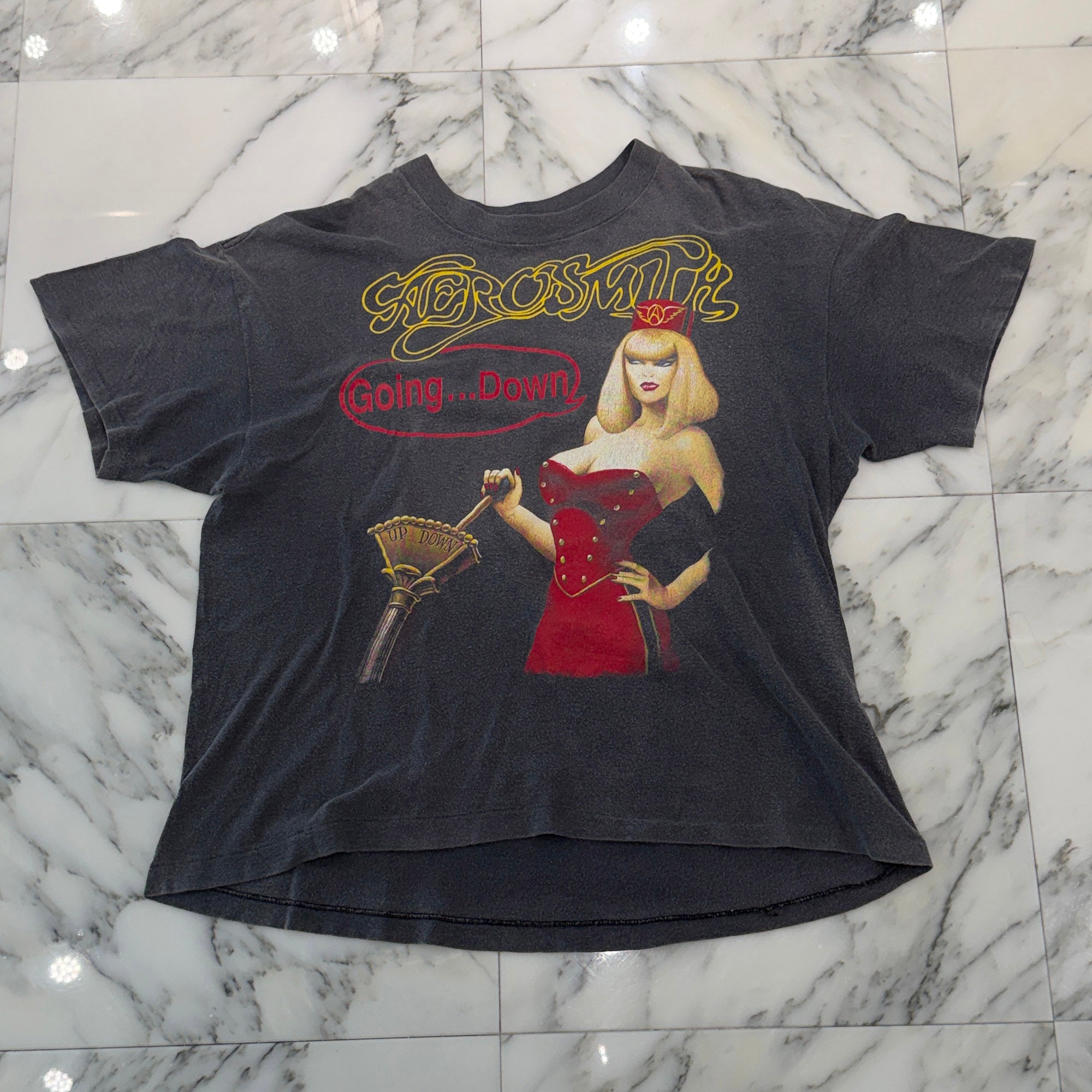 Vintage 90's AERO SMITH "PUMP World Tour 1989" BROCKUM S/S Tee Size L ヴィンテージ90's エアロスミス "ポンプ ワールドツアー1989" ブロッカム社製 Tシャツ サイズL