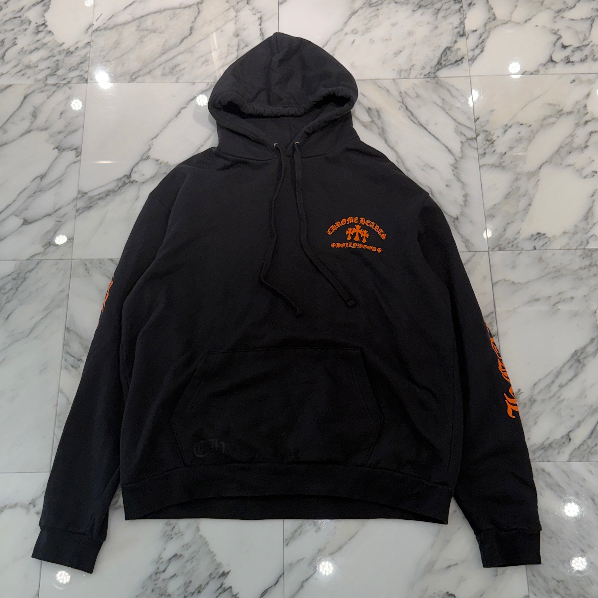 CHROME HEARTS King Taco 3 Cemetery Cross Print Pullover Hoodie Size L クロムハーツ キングタコ 3セメタリークロス プリント プルオーバーフーディー サイズL