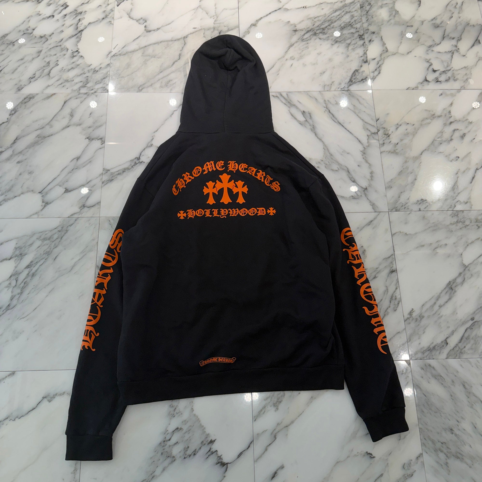 CHROME HEARTS King Taco 3 Cemetery Cross Print Pullover Hoodie Size L クロムハーツ キングタコ 3セメタリークロス プリント プルオーバーフーディー サイズL