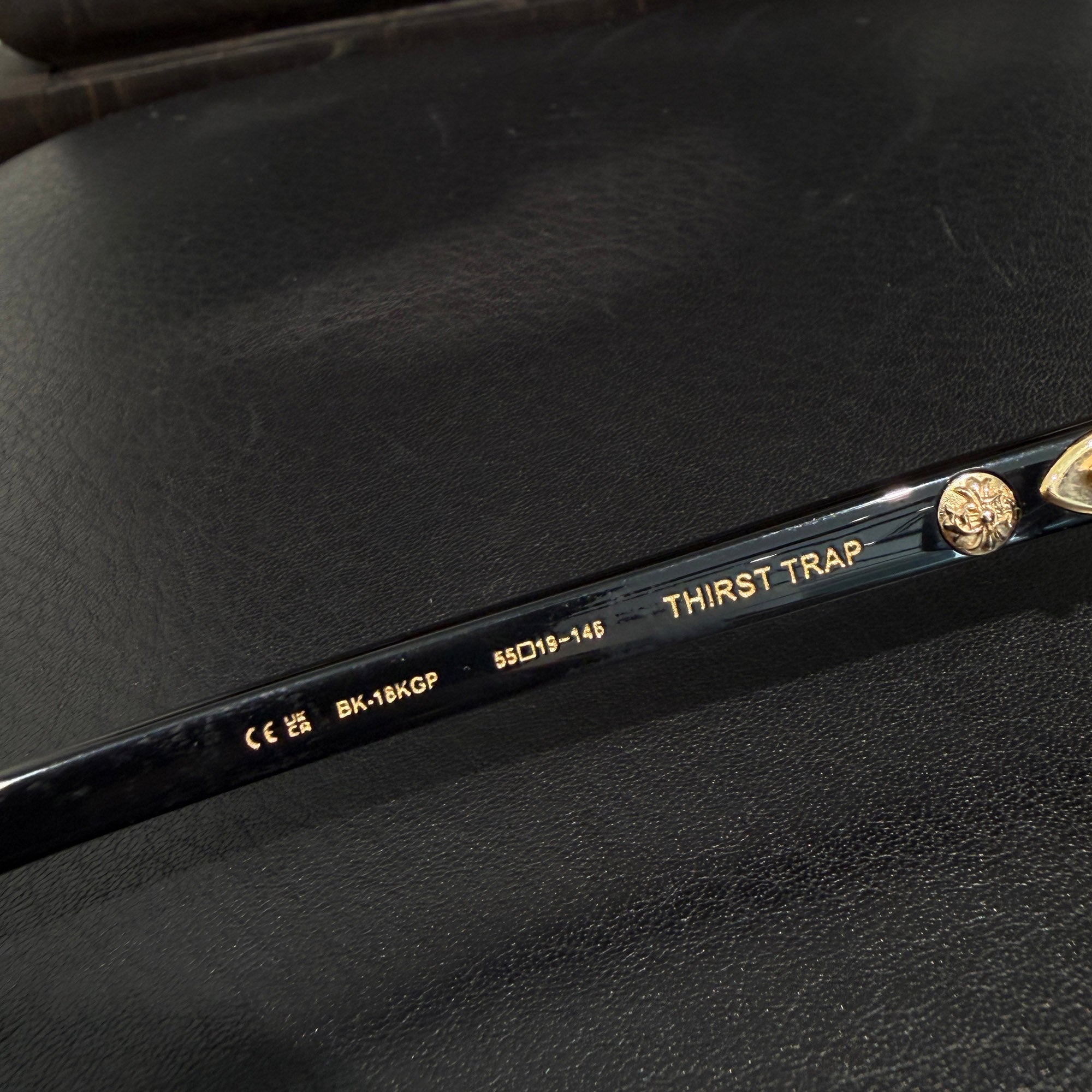 CHROME HEARTS THIRST TRAP Sunglasses Size 55口19-146 クロムハーツ サースト トラップ サングラス サイズ55口19-146