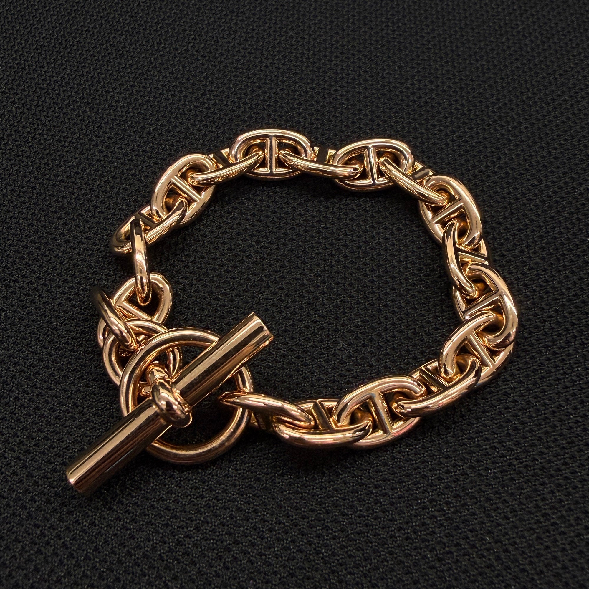 HERMES Au750 PG Chaine d’Ancre PM 18 エルメス Au750 PG シェーヌダンクル PM 18コマ