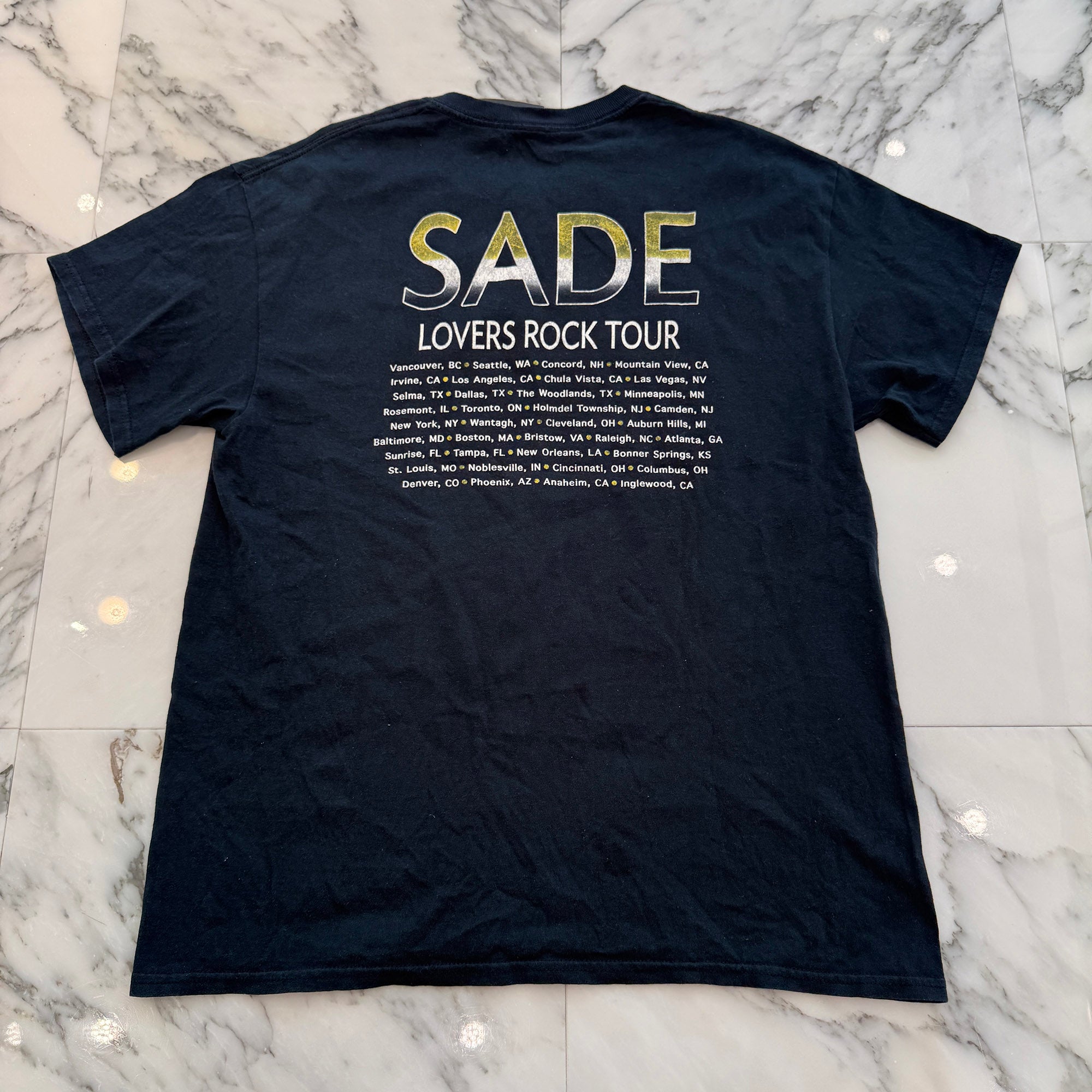 Vintage 00's Sade "Lovers Rock Tour 2001" Bravado S/S Tee Size L ヴィンテージ 00's シャーデー "ラヴァース・ロック ツアー 2001" ブラバド社製 Tシャツ サイズL