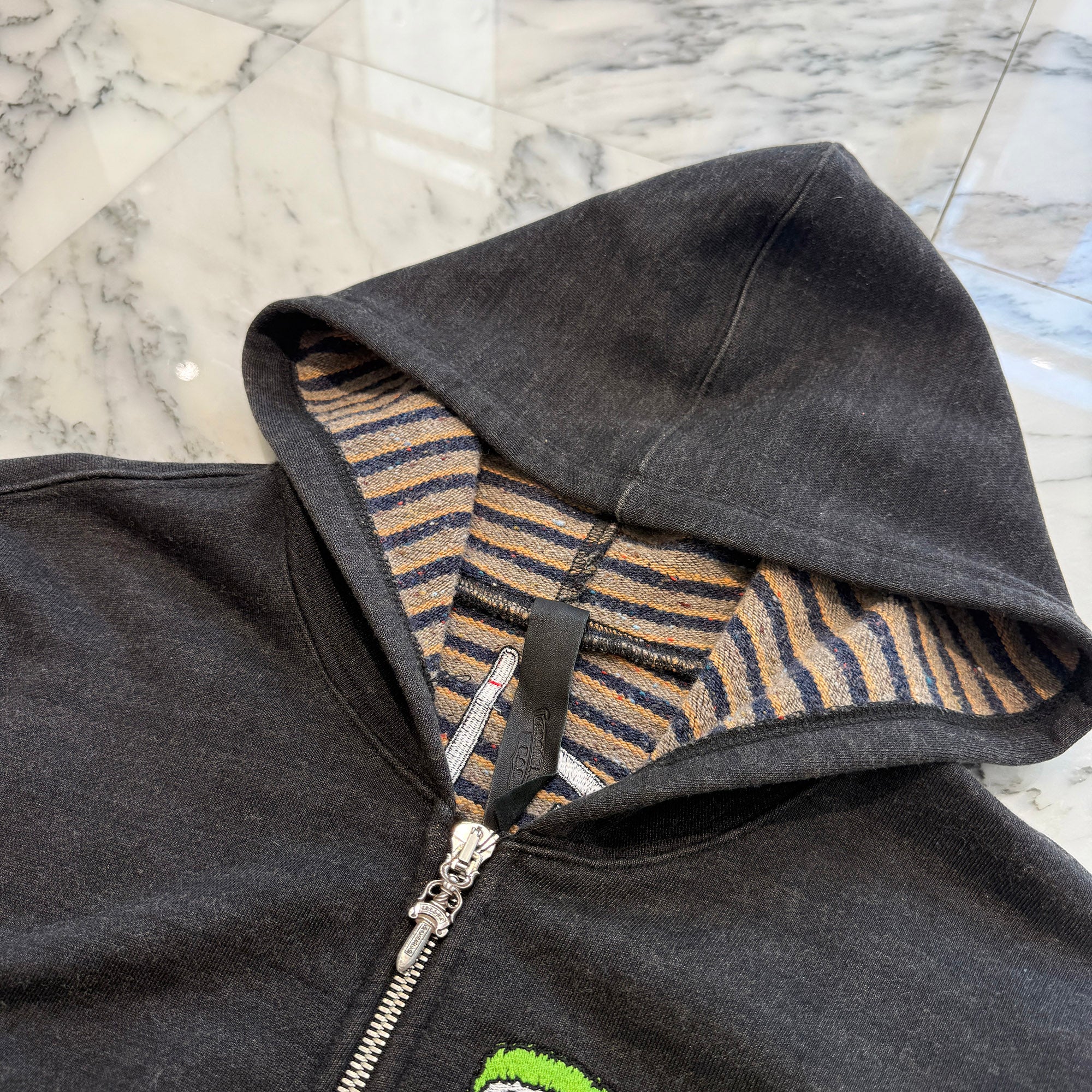 CHROME HEARTS × MATTY BOY Y NOT PPO Control Be Aware Zip Up Hoodie Size L クロムハーツ×マッティボーイ ワイノット PPO コントロール・ビー・アウェア ジップアップフーディ サイズL