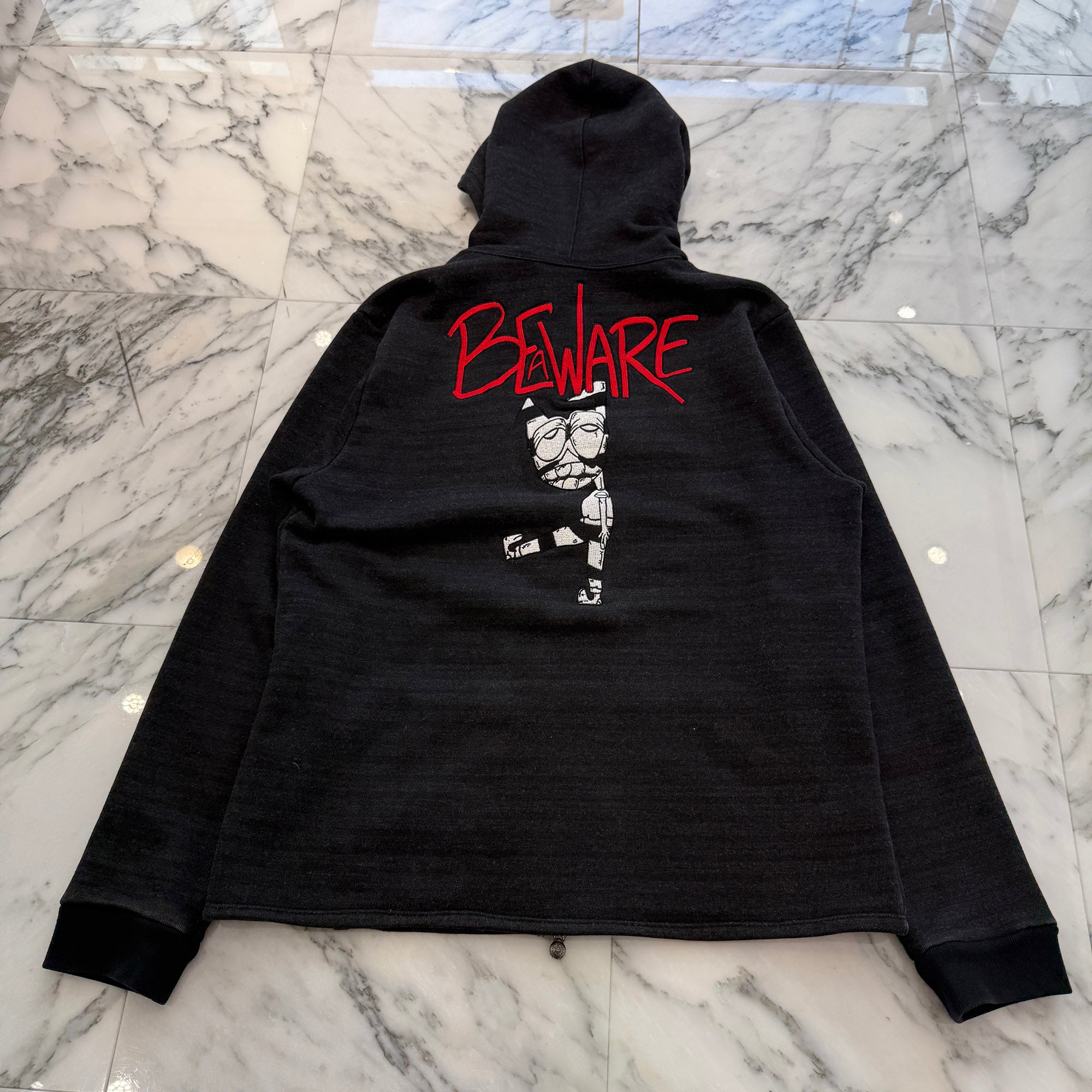 CHROME HEARTS × MATTY BOY Y NOT PPO Control Be Aware Zip Up Hoodie Size L クロムハーツ×マッティボーイ ワイノット PPO コントロール・ビー・アウェア ジップアップフーディ サイズL