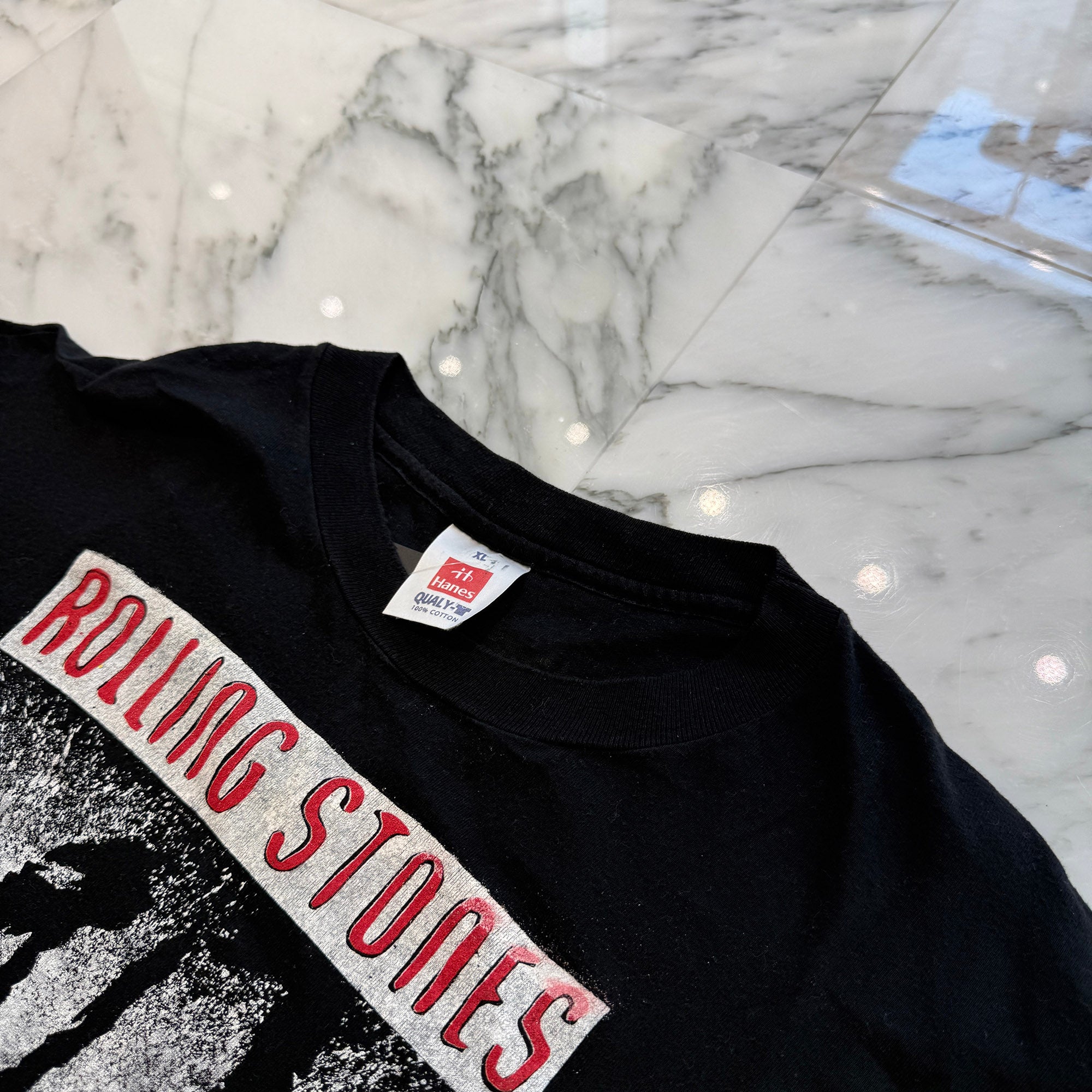 Vintage 90's The Rolling Stones "VOODOO LOUNGE BACK SPIKE TONGUE" Hanes S/S Tee Size XL ヴィンテージ 90's ローリング・ストーンズ "ブードゥー・ラウンジ・バック・スパイク・タング" ヘインズ社製 Tシャツ サイズXL
