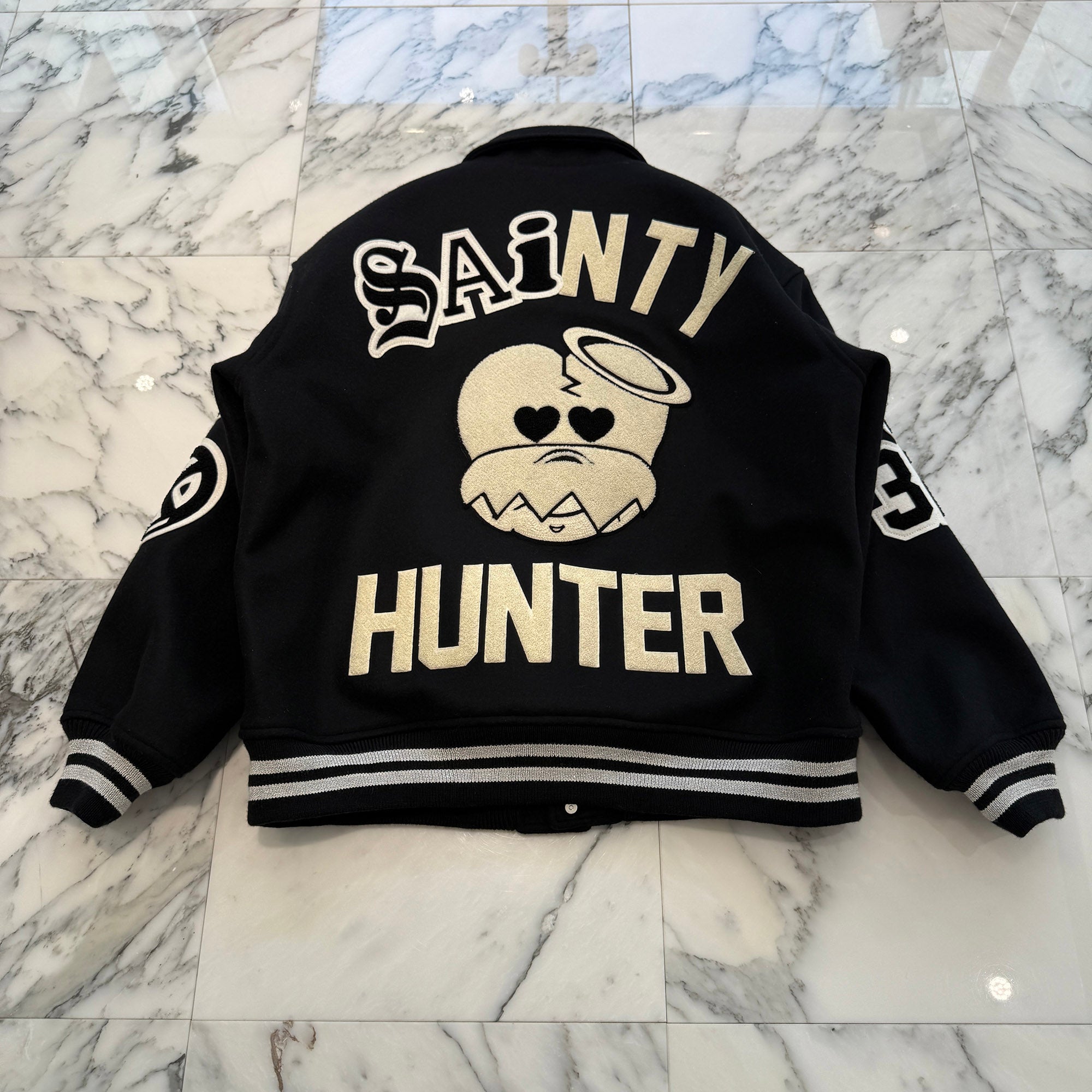SAINT Mxxxxxx × BOUNTY HUNTER 2026SS SNT HUNTER Varsity Jacket SM-MK8-0000-C34 Size XXL セントマイケル×バウンティーハンター セントハンター バーシティジャケット サイズXXL
