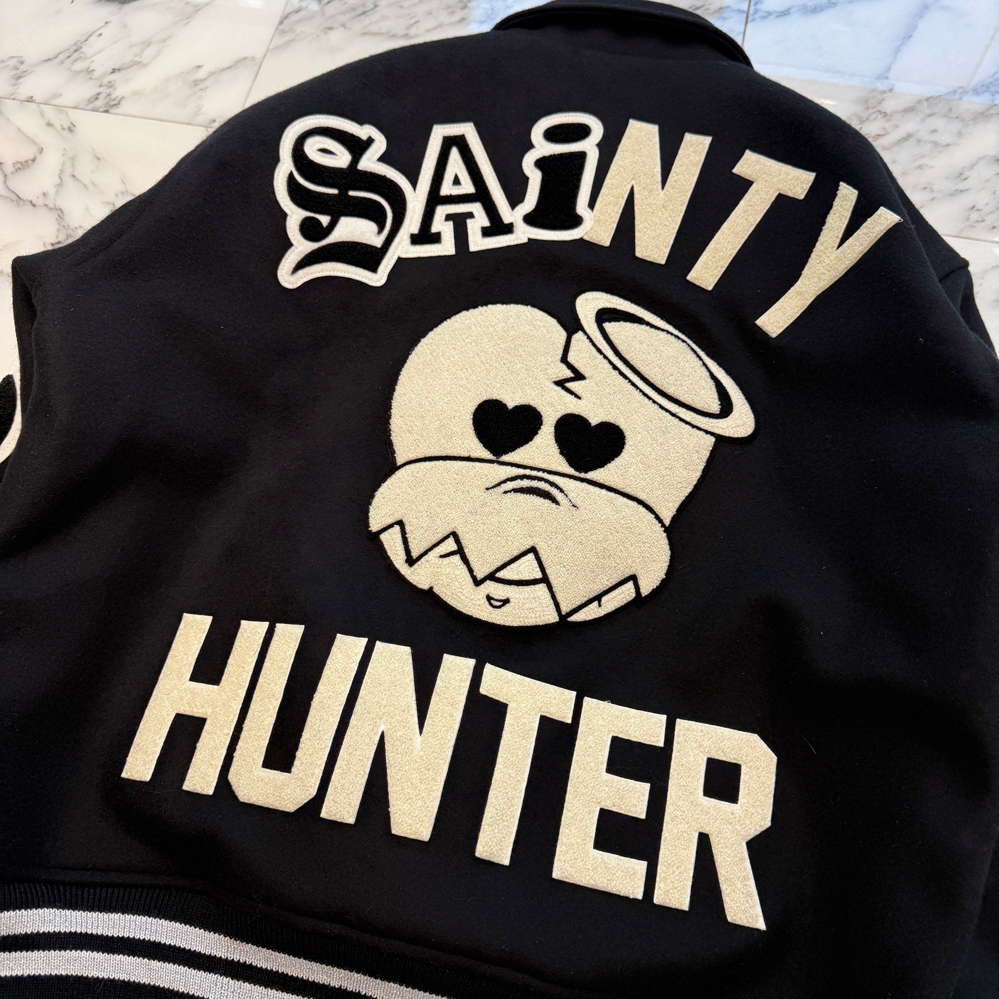 SAINT Mxxxxxx × BOUNTY HUNTER 2026SS SNT HUNTER Varsity Jacket SM-MK8-0000-C34 Size XXL セントマイケル×バウンティーハンター セントハンター バーシティジャケット サイズXXL