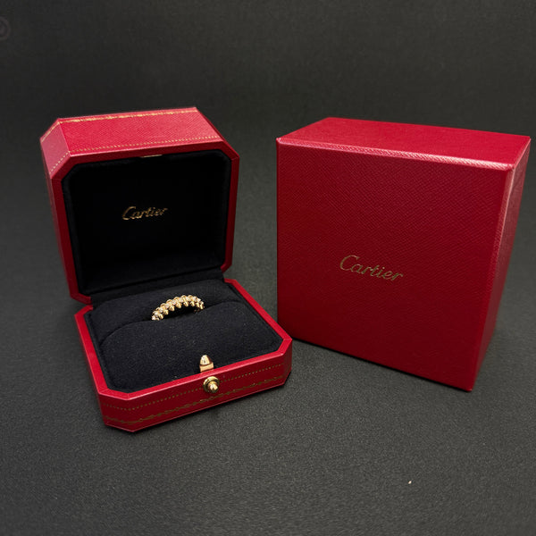 Cartier Au750 YG Clash de Cartier Ring Small Pave Diamond Size 49(9号) カルティエ Au750 イエローゴールド クラッシュ ドゥ カルティエ リング スモール パヴェダイアモンド サイズ49(9号)
