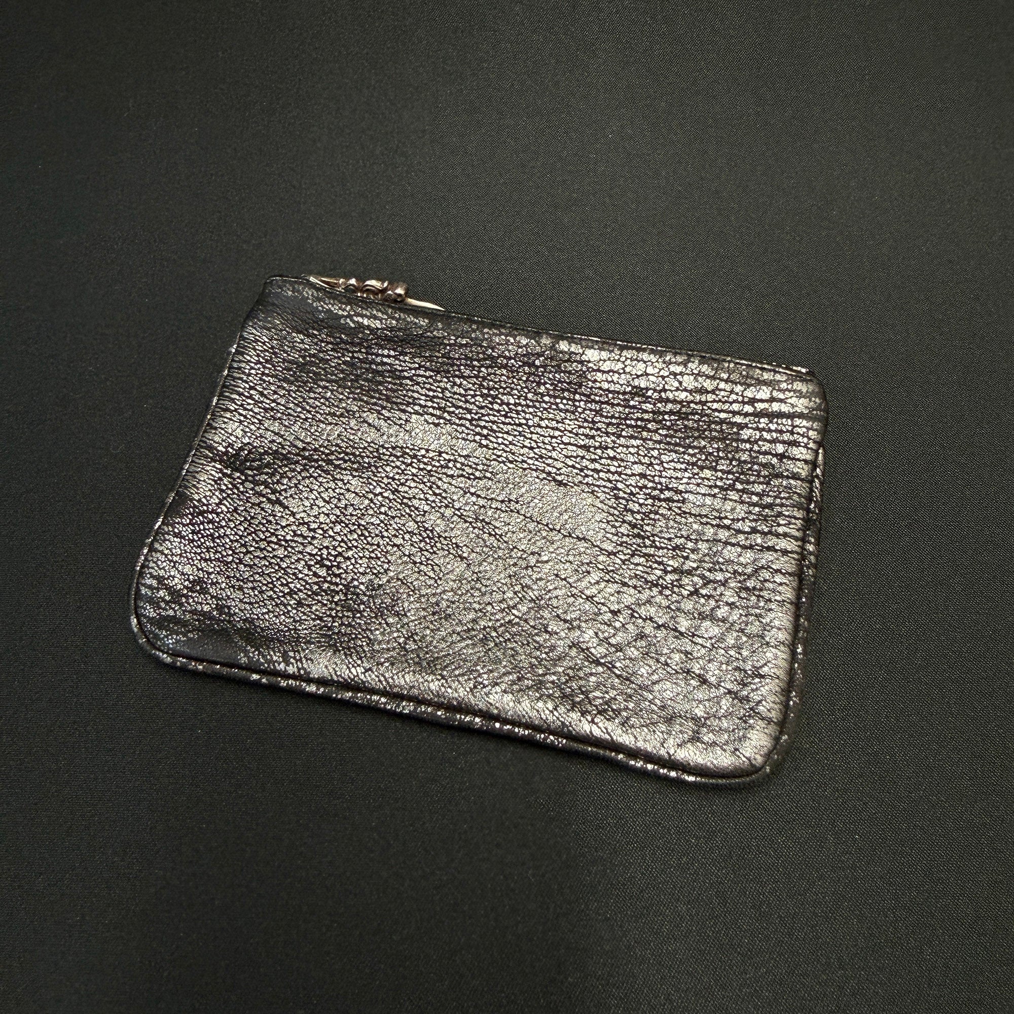 CHROME HEARTS 1 Cross Leather Patch Zipper Change Purse クロムハーツ 1クロスレザーパッチ ジッパー チェンジパース