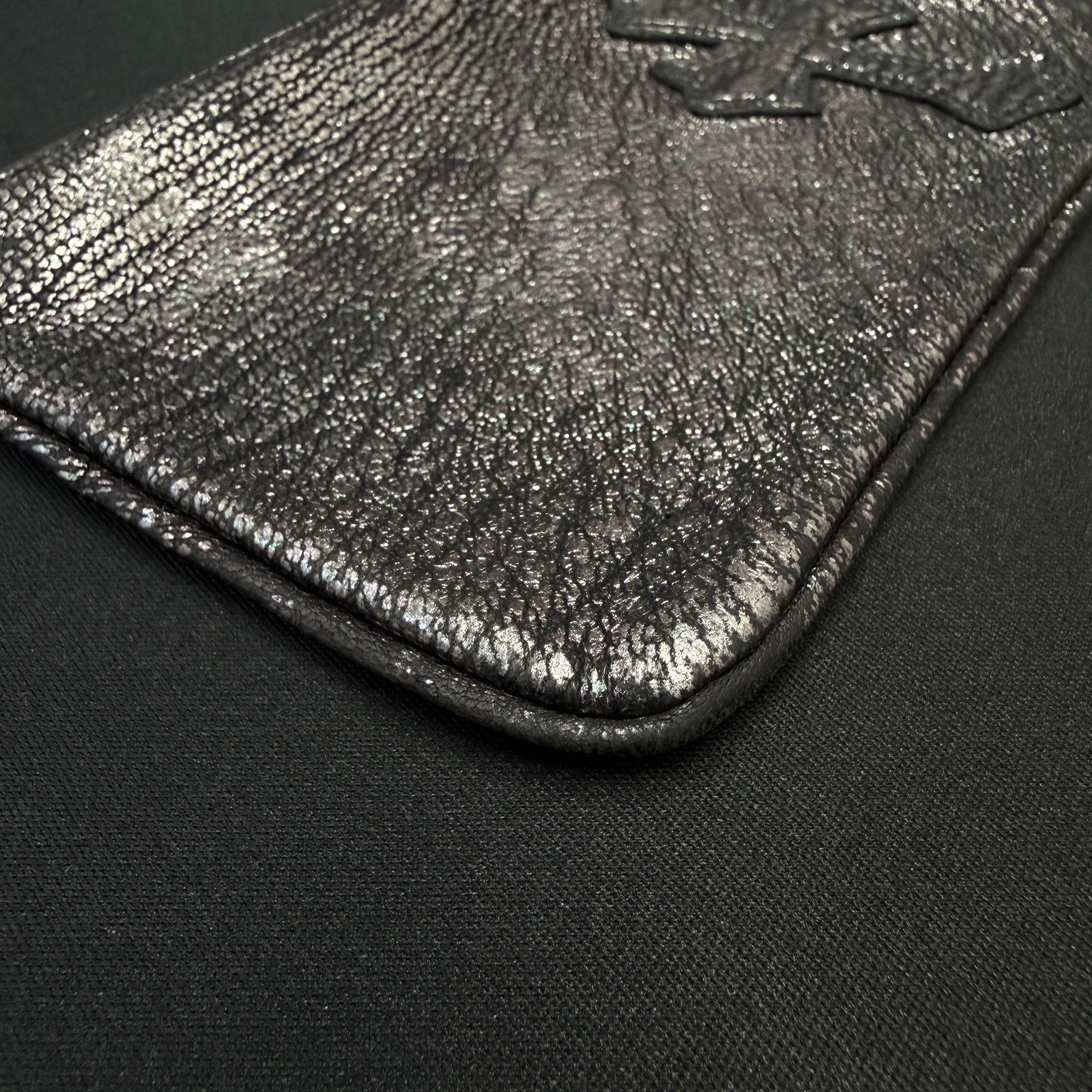 CHROME HEARTS 1 Cross Leather Patch Zipper Change Purse クロムハーツ 1クロスレザーパッチ ジッパー チェンジパース