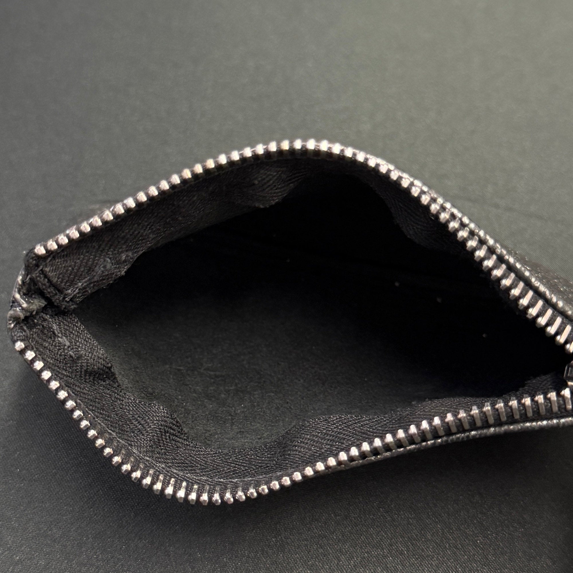 CHROME HEARTS 1 Cross Leather Patch Zipper Change Purse クロムハーツ 1クロスレザーパッチ ジッパー チェンジパース