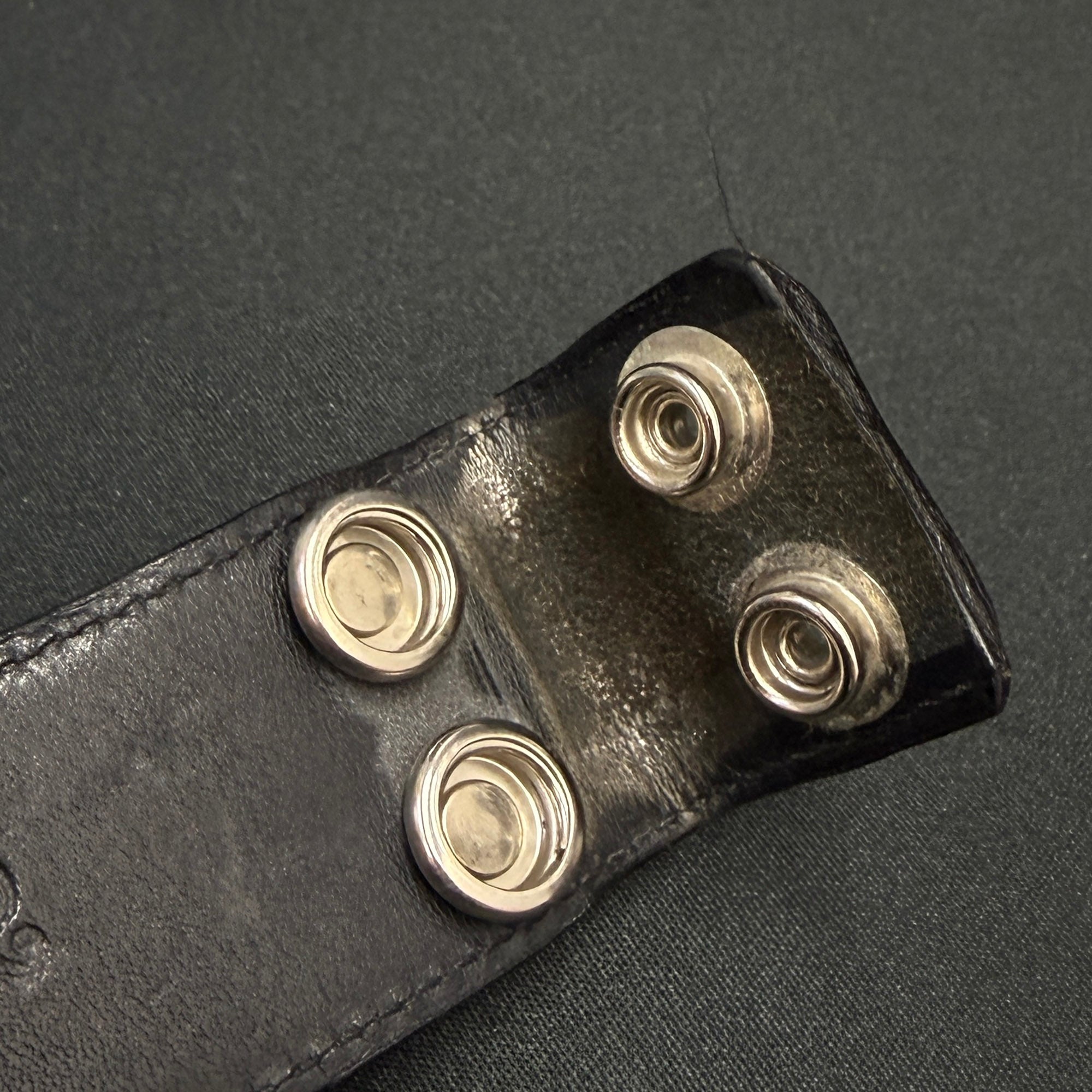CHROME HEARTS Zero Pyramid Space Punk Studs Leather Belt Size 32 クロムハーツ ゼロピラミッドスペースパンクスタッズ レザーベルト サイズ32