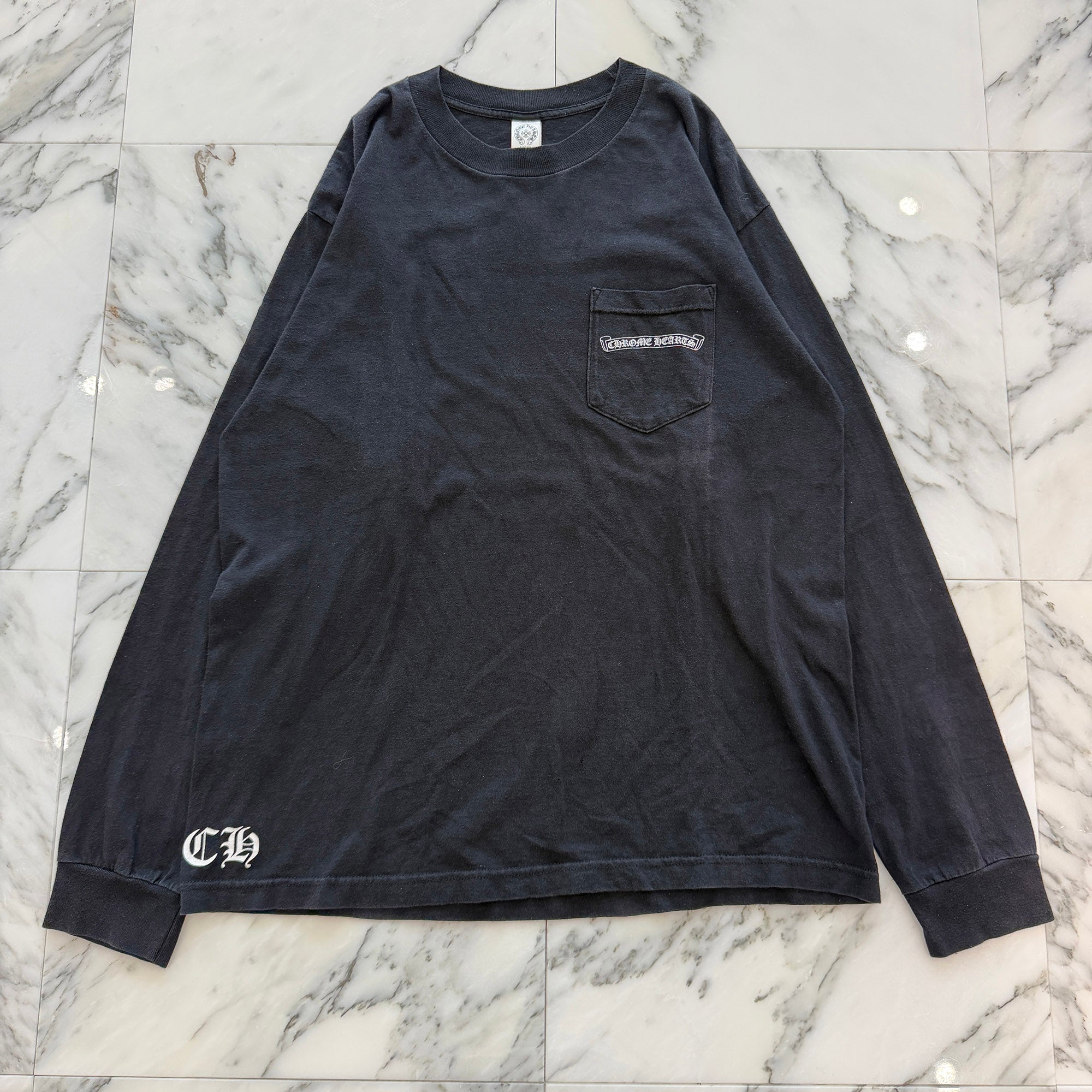 CHROME HEARTS Back Arch Logo USA Long Sleeve Tee Size L クロムハーツ バックアーチロゴ USA ロングスリーブTシャツ サイズL