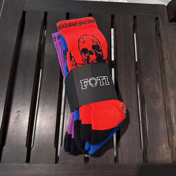 CHROME HEARTS FOTI Socks x3 Size M (JP25-27) クロムハーツ フォティ ソックス 靴下 サイズM (JP25-27)