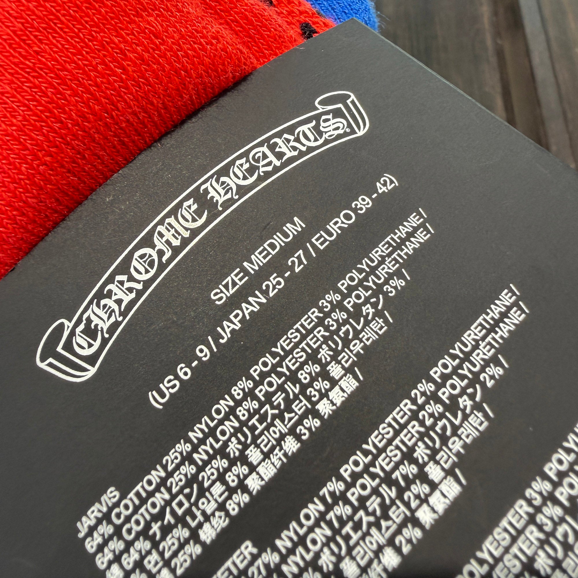CHROME HEARTS FOTI Socks x3 Size M (JP25-27) クロムハーツ フォティ ソックス 靴下 サイズM (JP25-27)