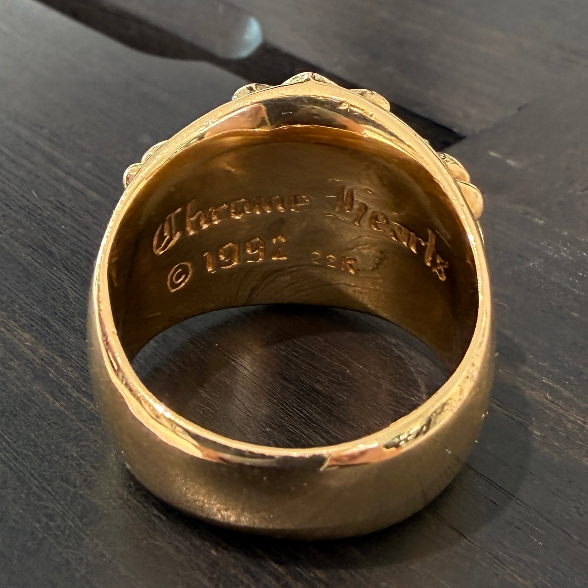 CHROME HEARTS 22K KEEPER RING Pave Diamond Size 23号 クロムハーツ 22K キーパーリング パヴェダイヤモンド サイズ23号