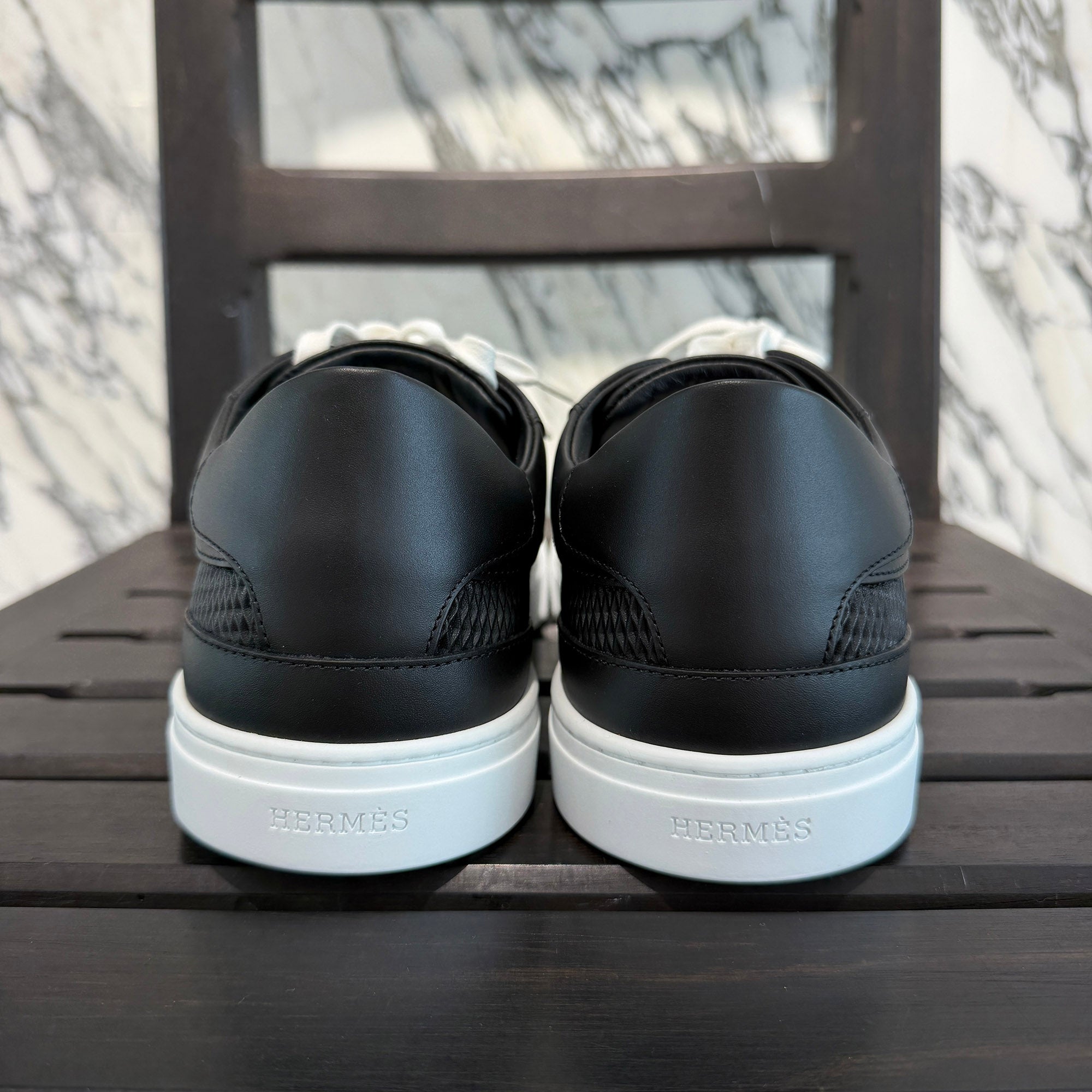 HERMES Sneakers "DAY" H262855ZH01390 Size 42.5 (約27.0cm～27.5cm) エルメス スニーカー "デイ" ノワール サイズ42.5 (約27.0cm～27.5cm)