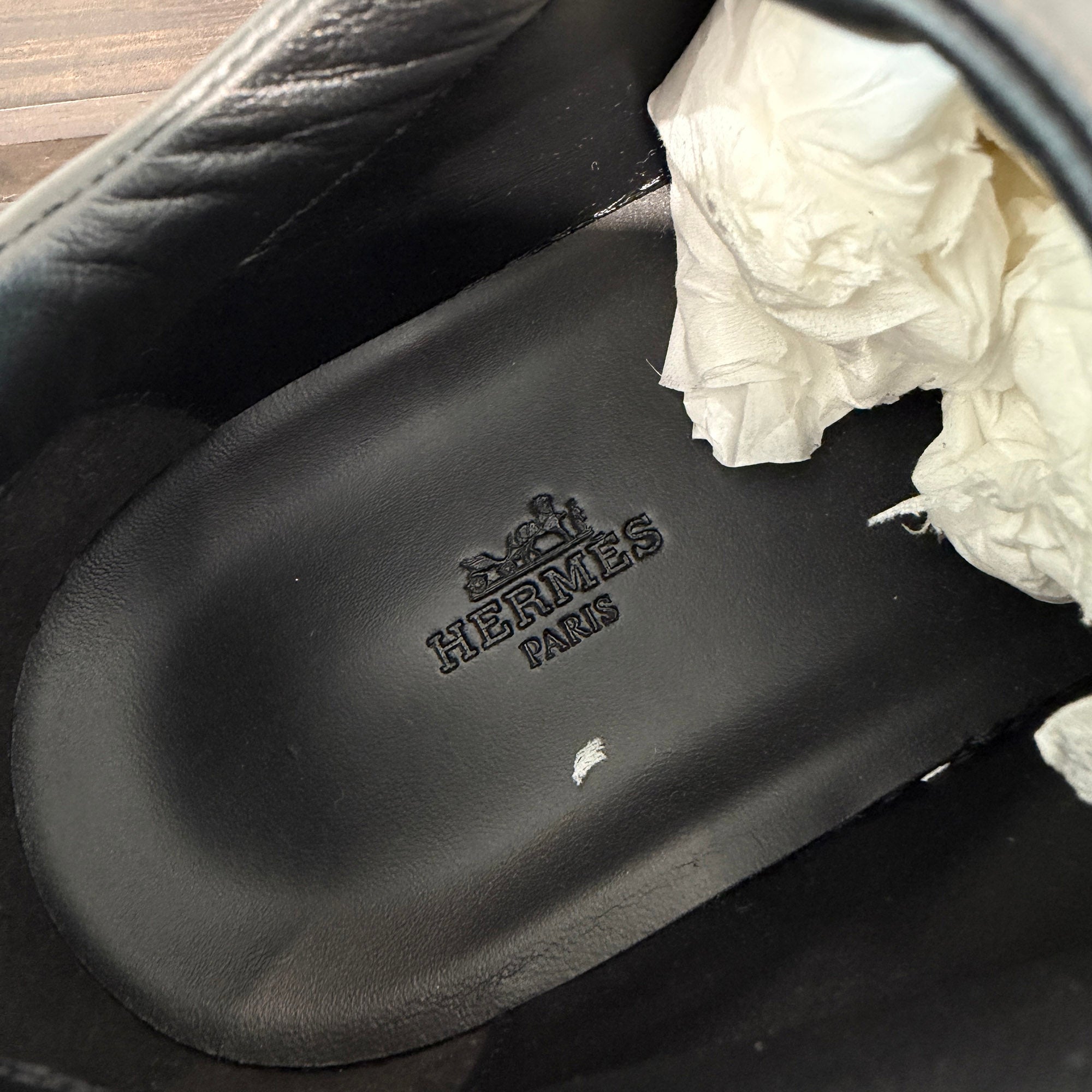 HERMES Sneakers "DAY" H262855ZH01390 Size 42.5 (約27.0cm～27.5cm) エルメス スニーカー "デイ" ノワール サイズ42.5 (約27.0cm～27.5cm)