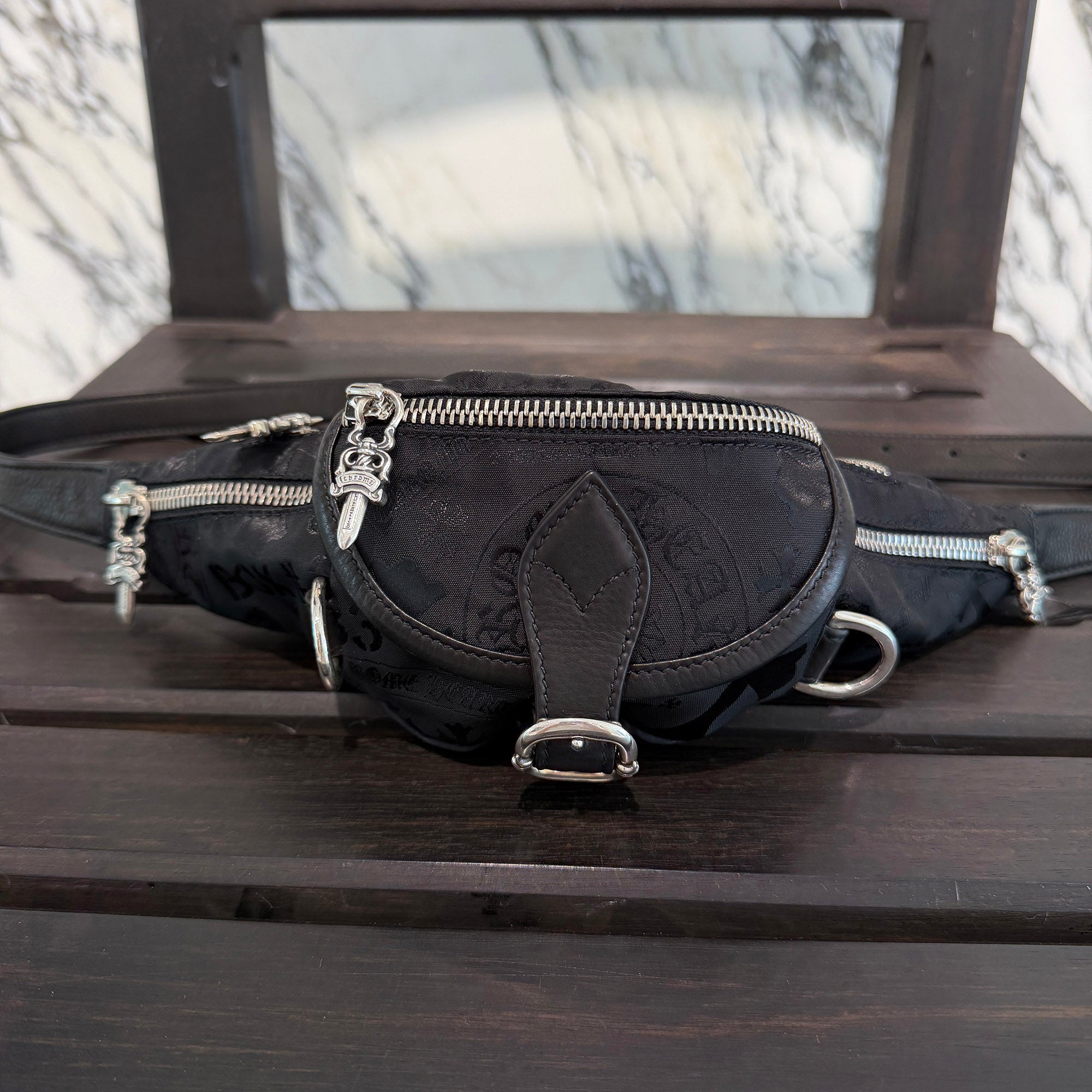 CHROME HEARTS Stencil Nylon SNAT PACK Shoulder Bag Mini クロムハーツ ステンシル ナイロン スナットパック ショルダーバッグ ミニ