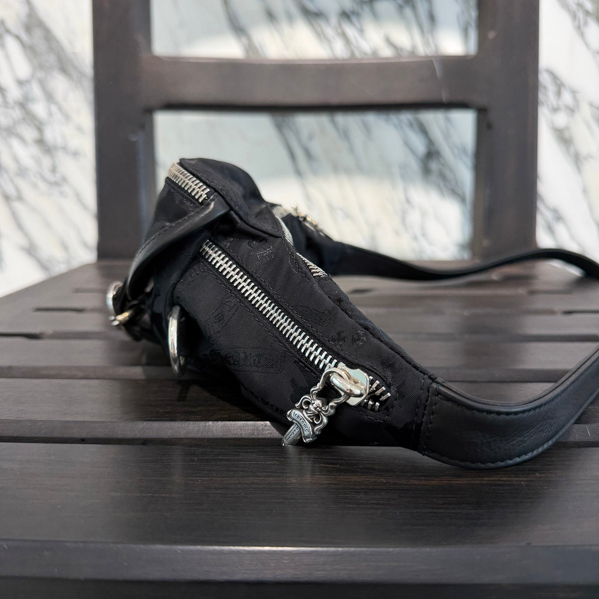 CHROME HEARTS Stencil Nylon SNAT PACK Shoulder Bag Mini クロムハーツ ステンシル ナイロン スナットパック ショルダーバッグ ミニ