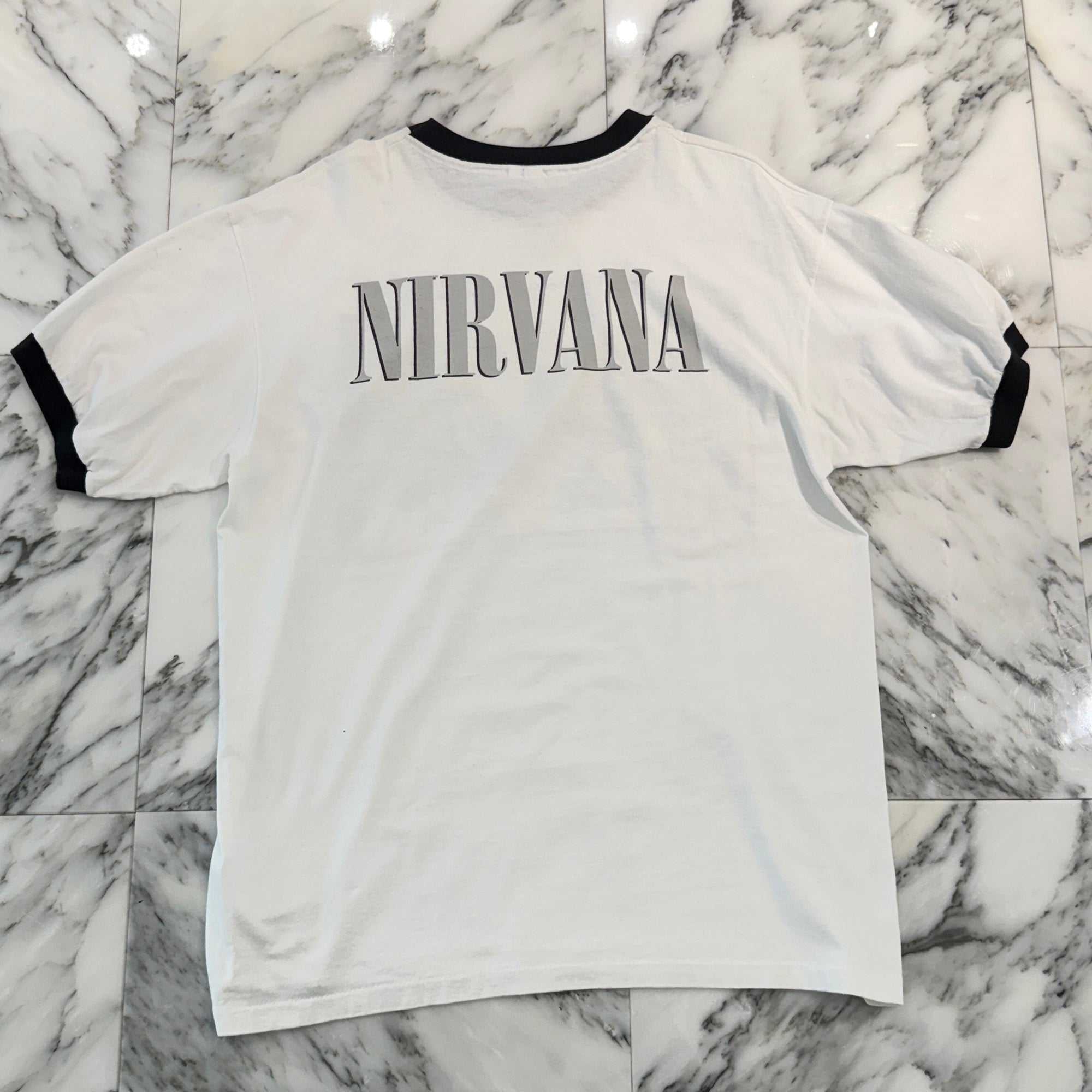 Vintage 90's NIRVANA "Member Photos" 1996 anvil S/S Ringer Tee Size XL ヴィンテージ 90's ニルヴァーナ "メンバーフォト" 1996 アンヴィル社製 リンガーTシャツ サイズXL