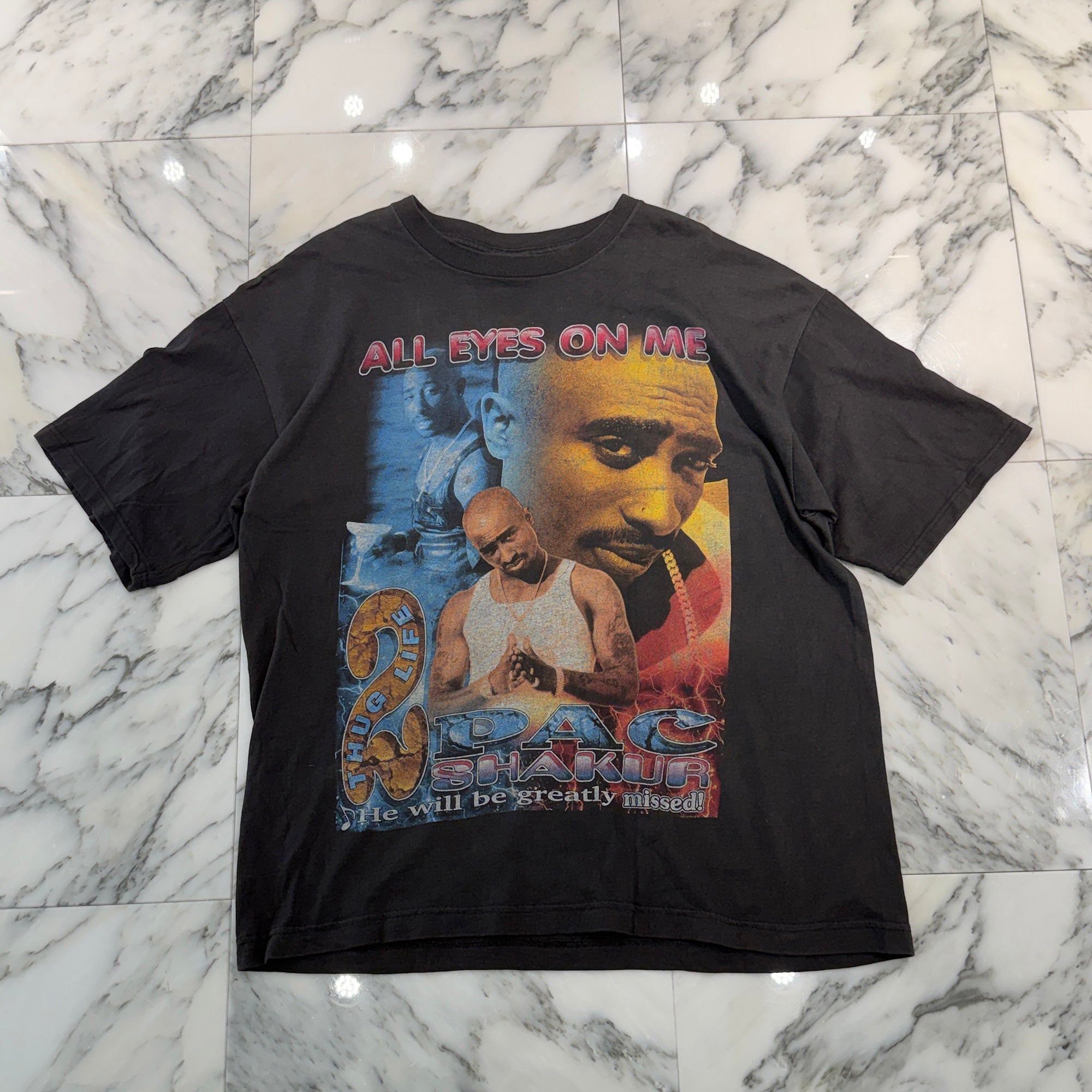Vintage 90's 2PAC "ALL EYES ON ME" ST EVANS S/S Tee Size XXL ヴィンテージ 90's 2パック "オール アイズ オン ミー" セント・エヴァンス社製 Tシャツ サイズXXL
