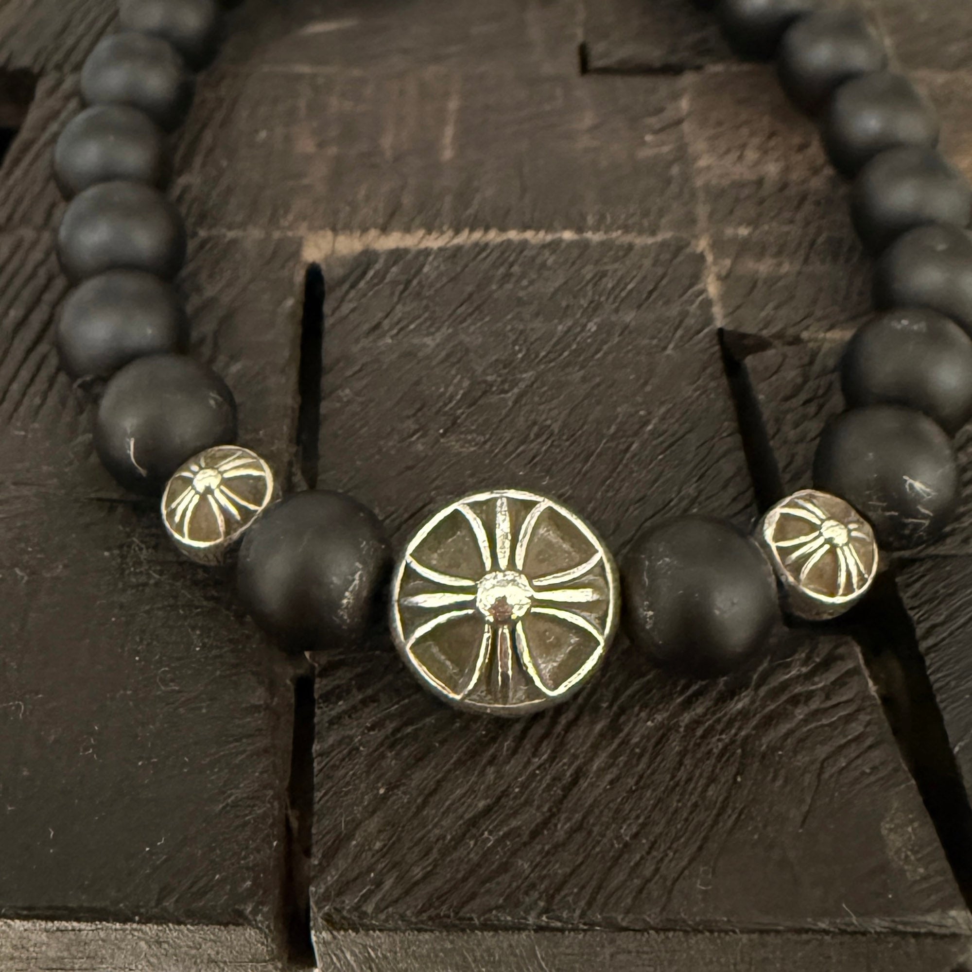 CHROME HEARTS CH Logo Ball Beads Bracelet Size 10mm クロムハーツ CHロゴボール ビーズブレスレット サイズ10mm